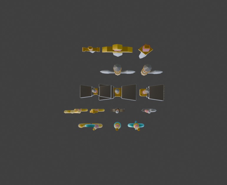 Low Poly Medieval Weapons Collection Low-poly 3D model_11