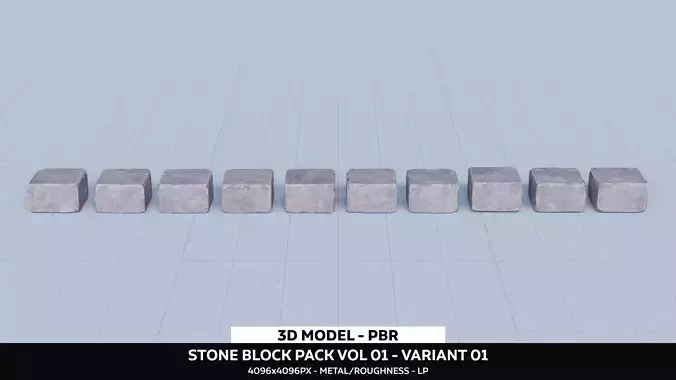 Stone Block Pack Vol 01 - Variant 01