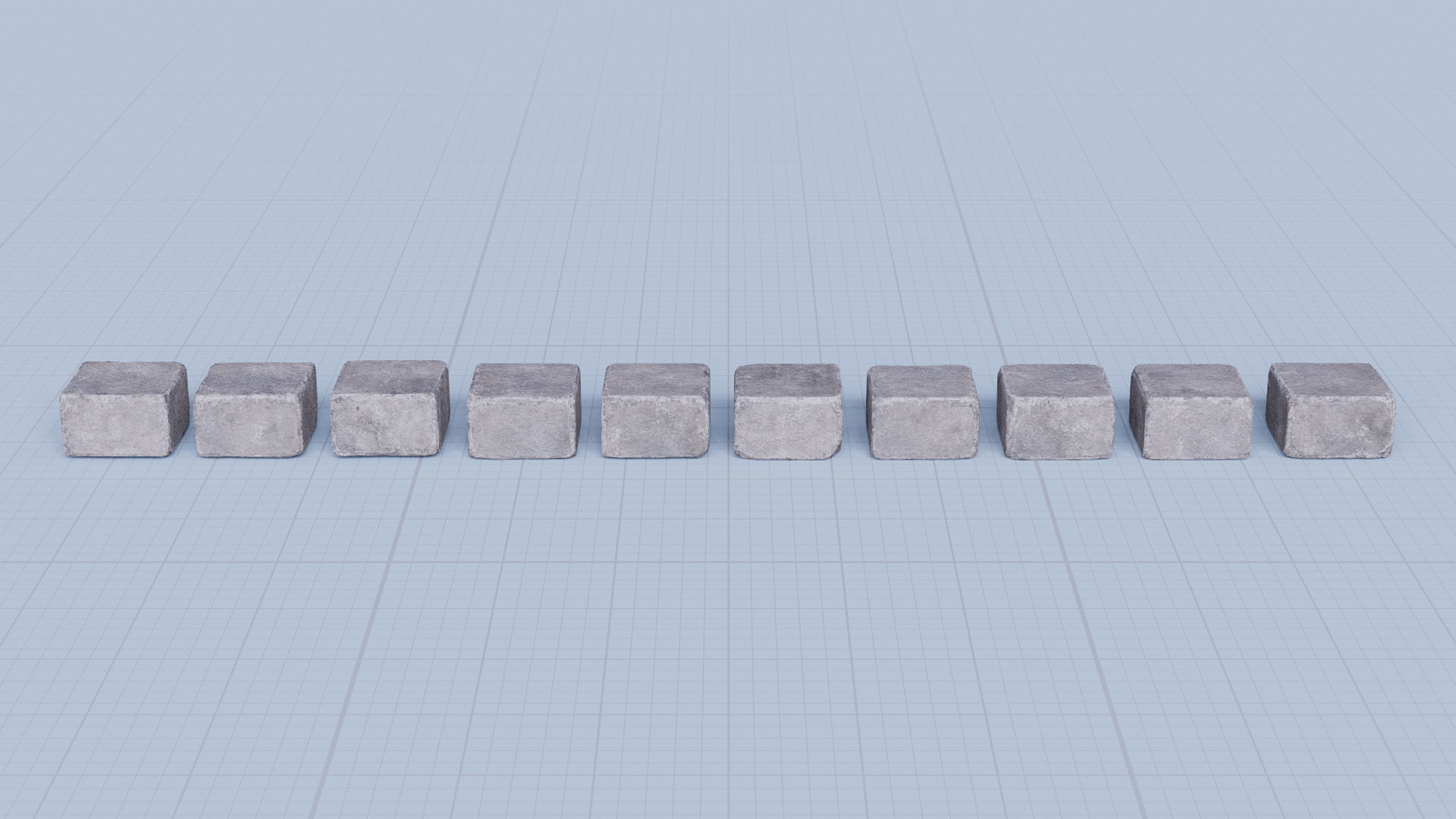 Stone Block Pack Vol 01 - Variant 01 Low-poly 3D model_3