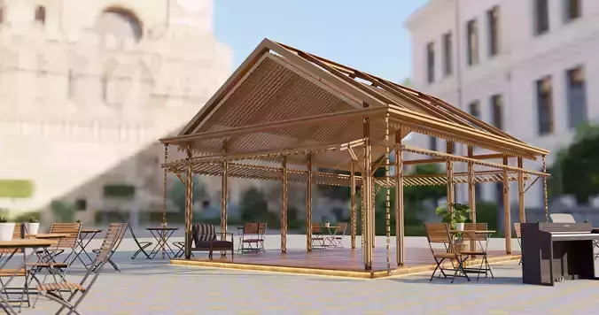 shanghai pavilion 3D model