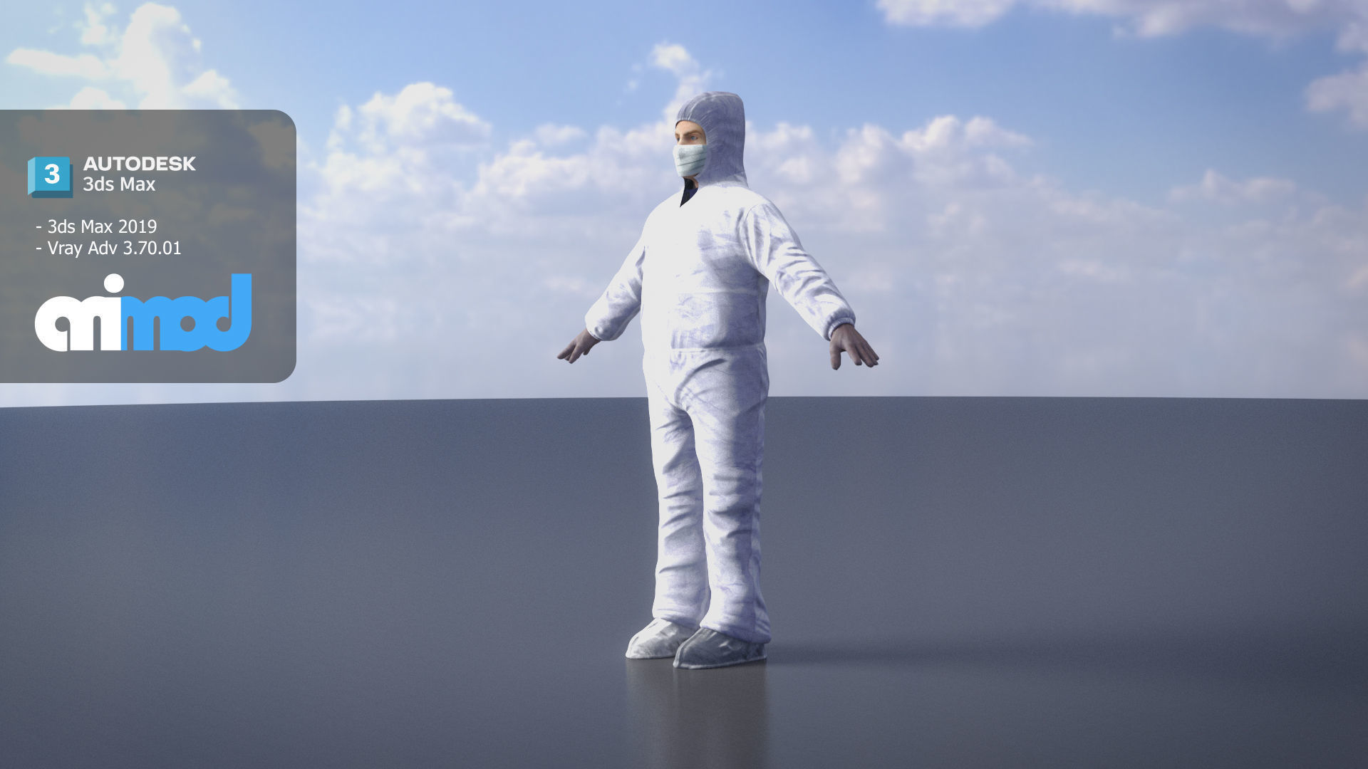 Protective Suit Man 0001 3D model_2