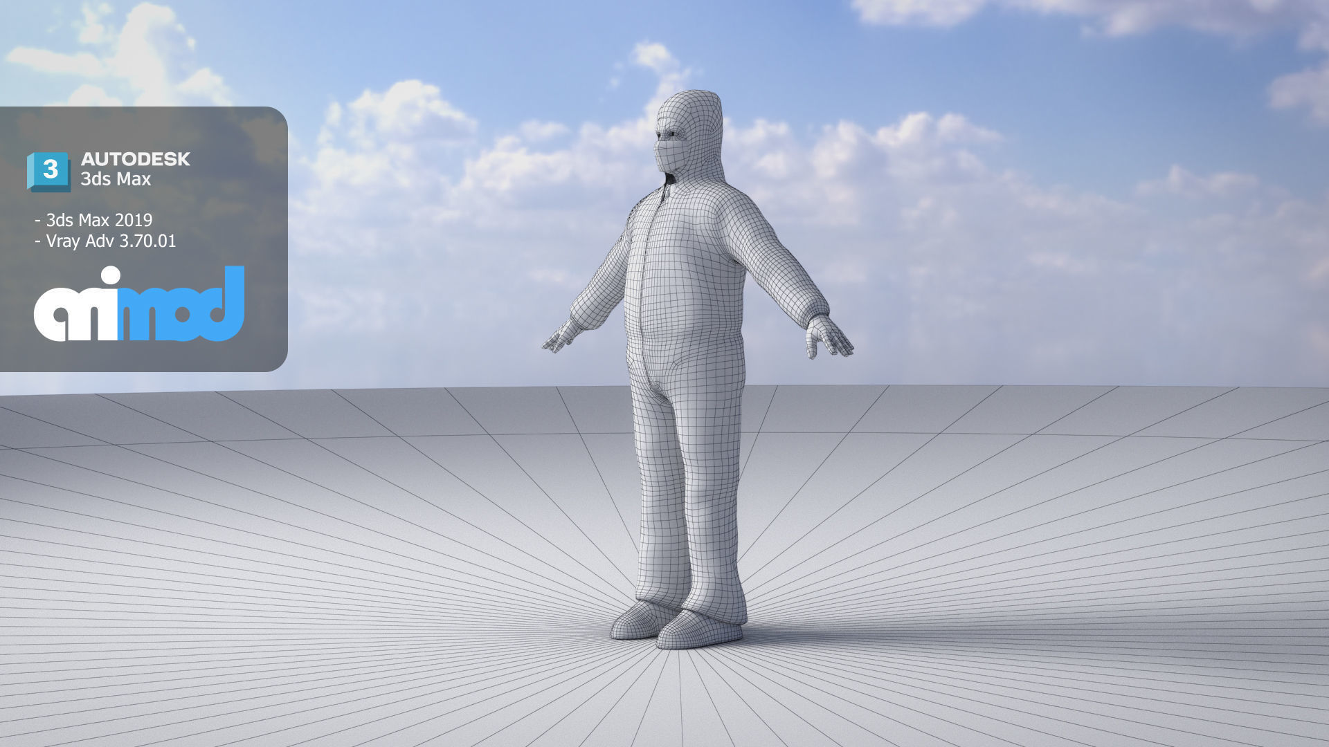 Protective Suit Man 0001 3D model_7
