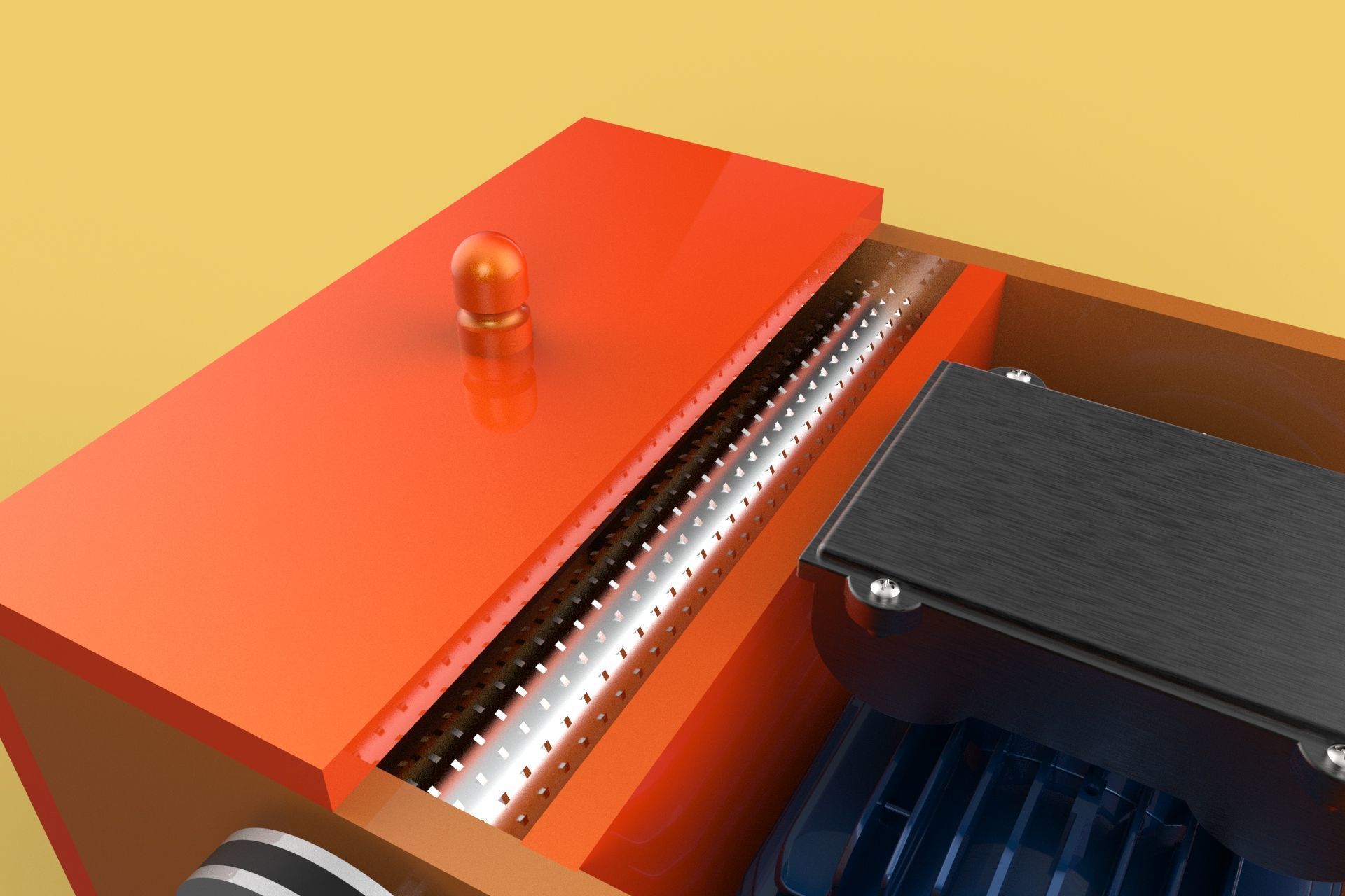 MACHINE ELECTRIC COCONUT GRATING GRATER SHREDDER SCRAPER CHOPPER 3D model_28