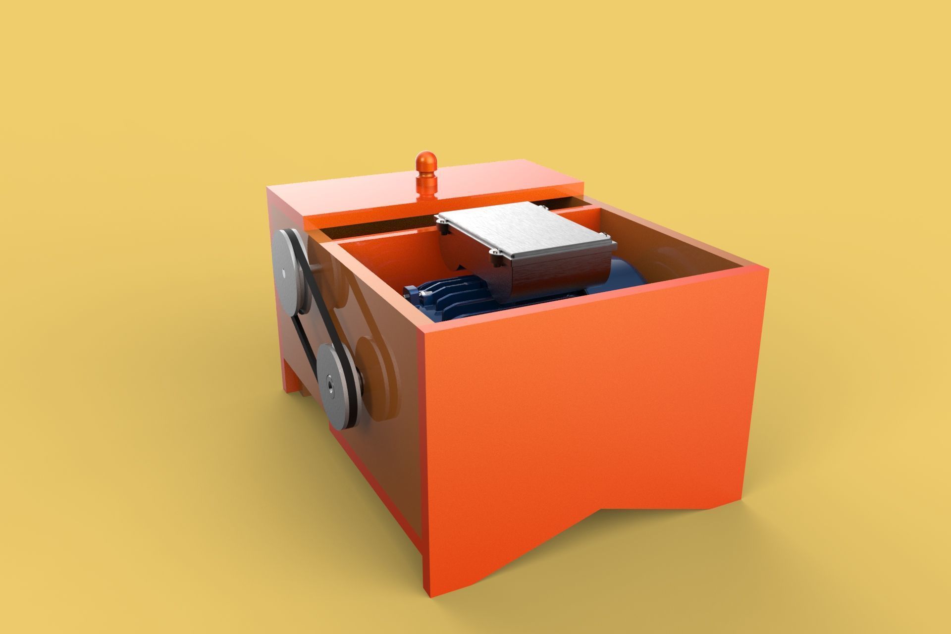 MACHINE ELECTRIC COCONUT GRATING GRATER SHREDDER SCRAPER CHOPPER 3D model_16