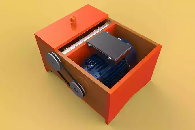 MACHINE ELECTRIC COCONUT GRATING GRATER SHREDDER SCRAPER CHOPPER 3D model