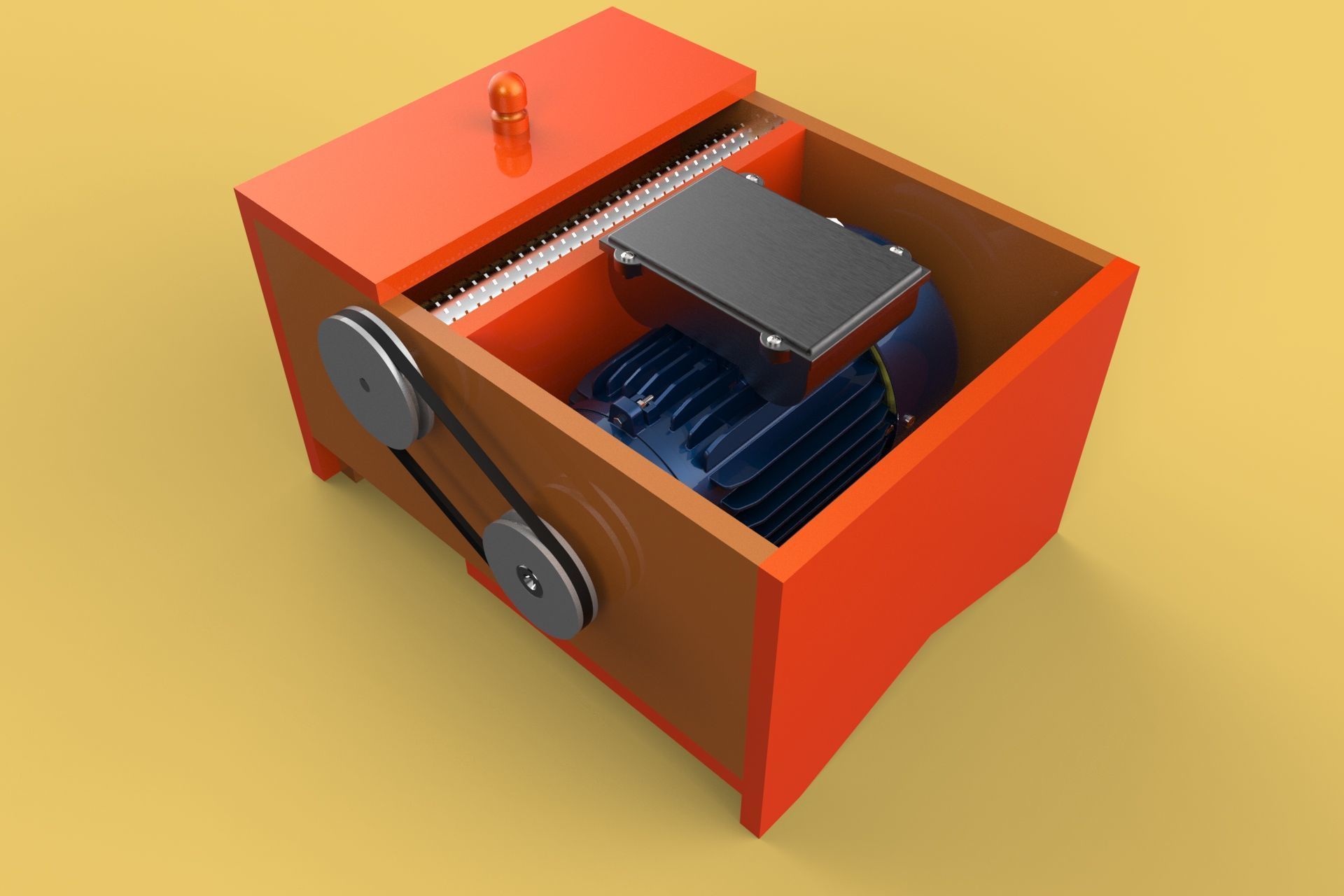 MACHINE ELECTRIC COCONUT GRATING GRATER SHREDDER SCRAPER CHOPPER 3D model_14