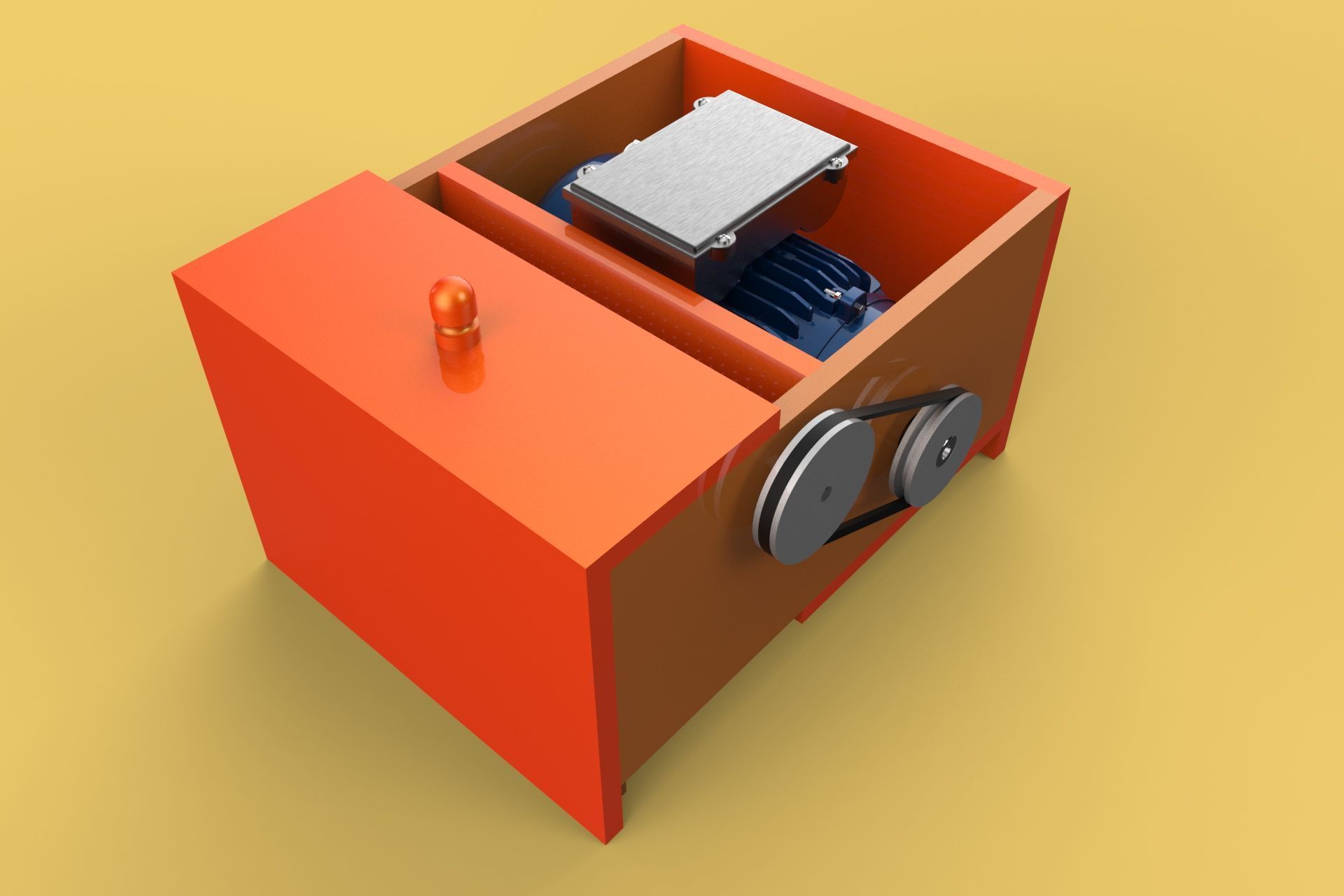 MACHINE ELECTRIC COCONUT GRATING GRATER SHREDDER SCRAPER CHOPPER 3D model_10