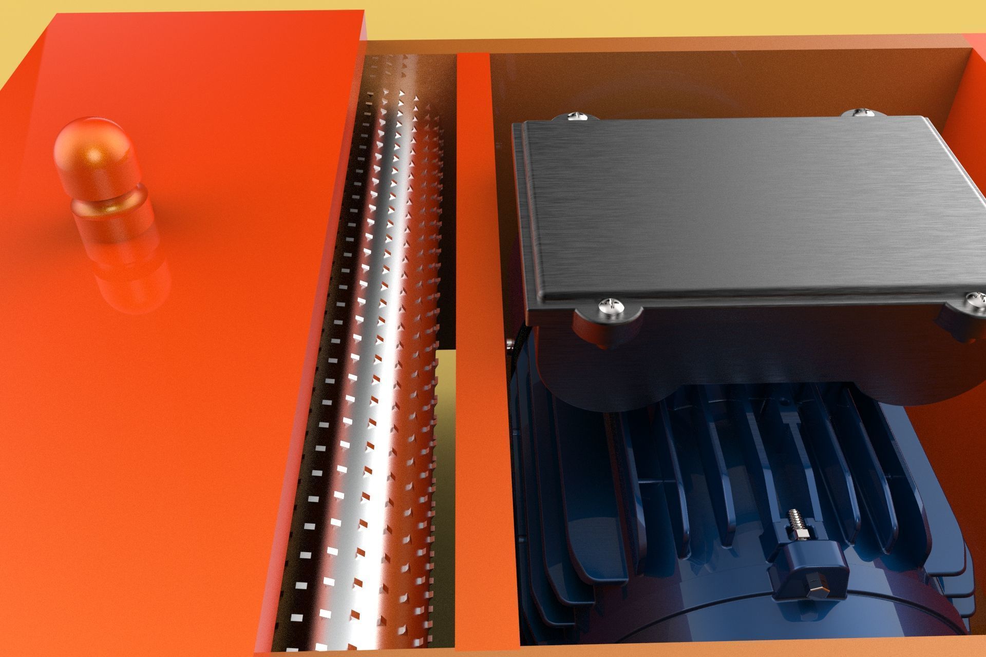 MACHINE ELECTRIC COCONUT GRATING GRATER SHREDDER SCRAPER CHOPPER 3D model_27