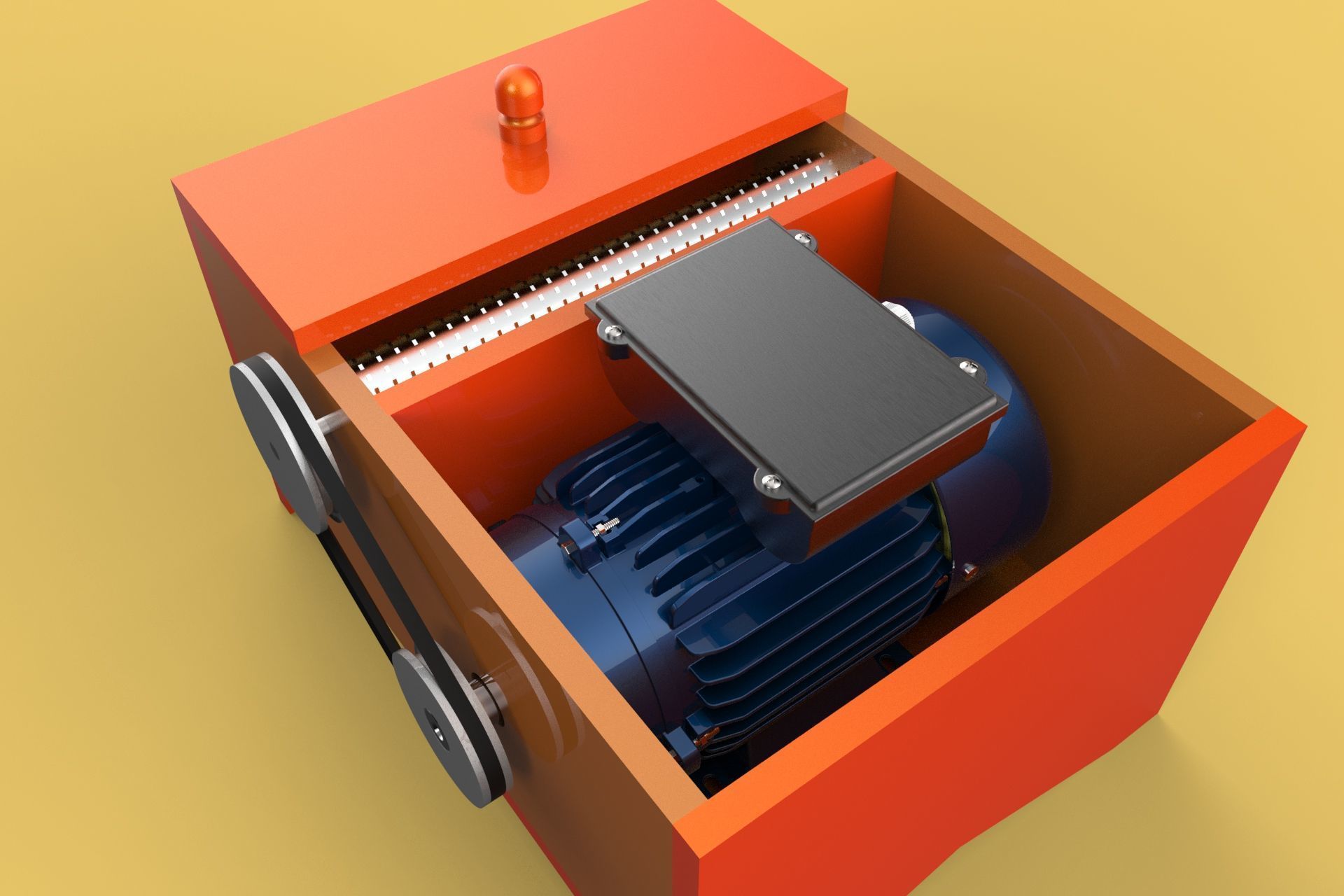 MACHINE ELECTRIC COCONUT GRATING GRATER SHREDDER SCRAPER CHOPPER 3D model_22