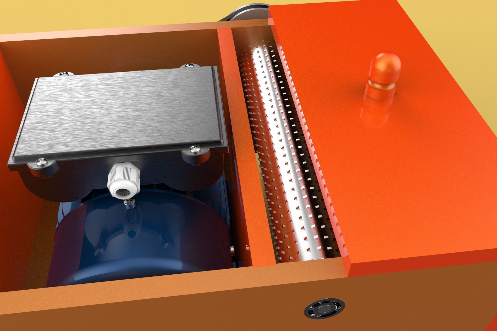 MACHINE ELECTRIC COCONUT GRATING GRATER SHREDDER SCRAPER CHOPPER 3D model_31