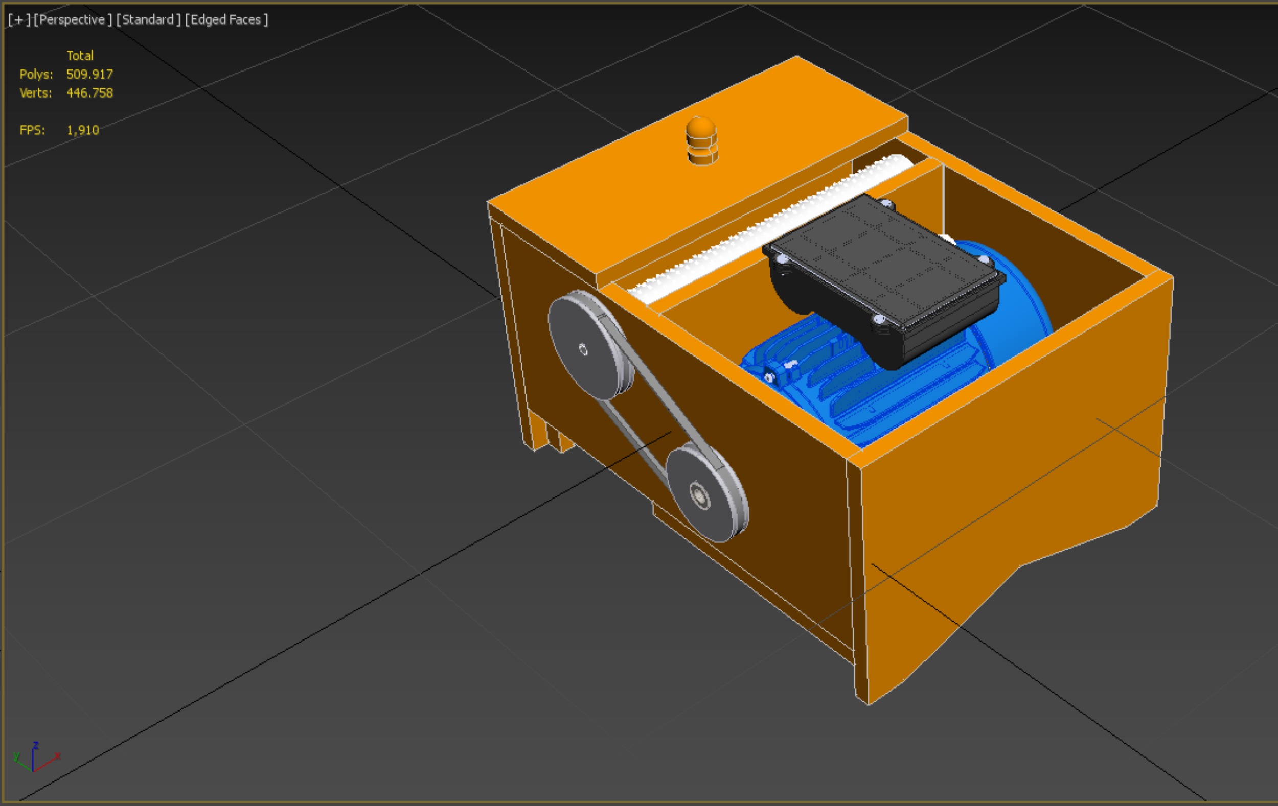 MACHINE ELECTRIC COCONUT GRATING GRATER SHREDDER SCRAPER CHOPPER 3D model_25