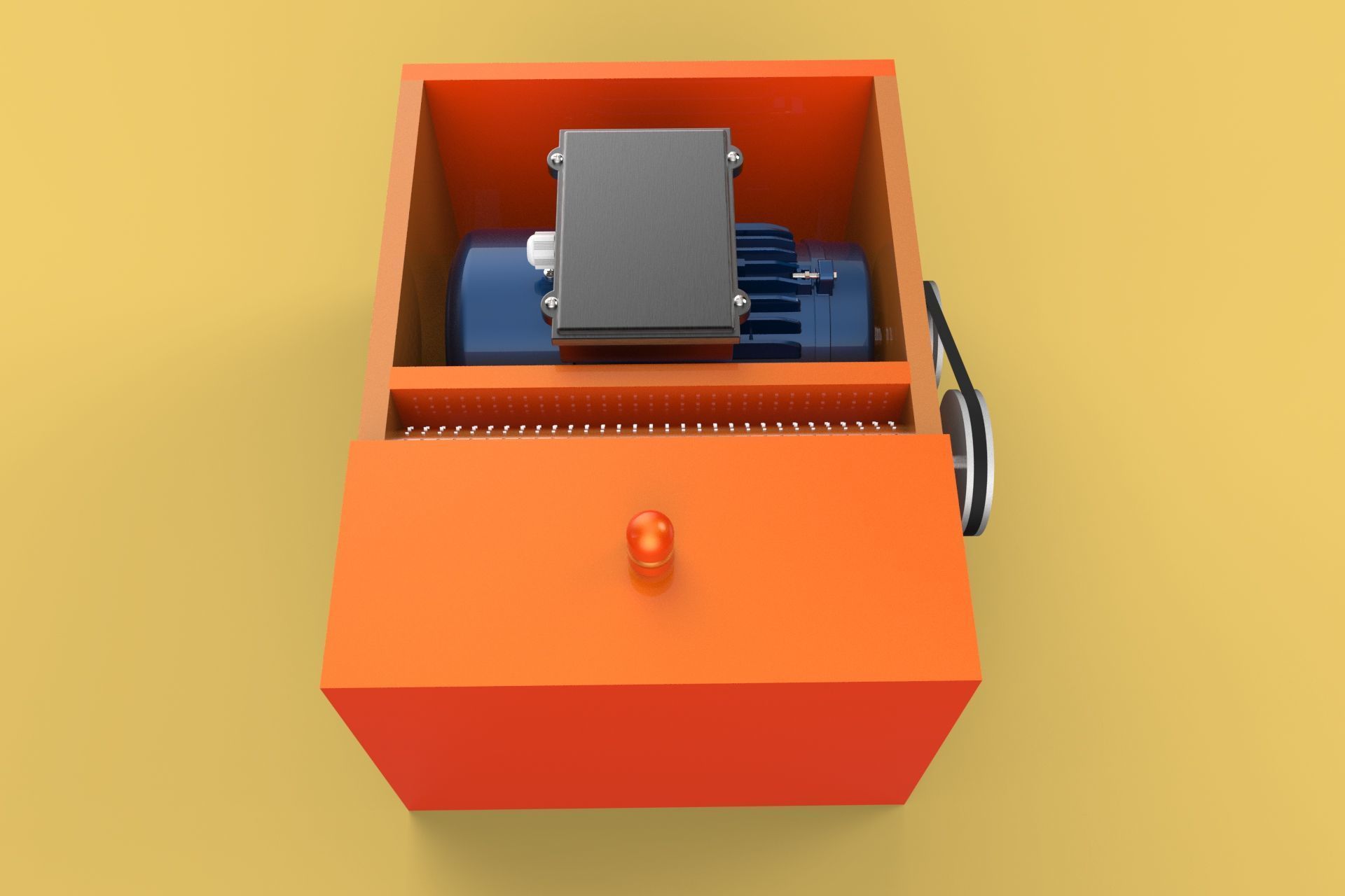 MACHINE ELECTRIC COCONUT GRATING GRATER SHREDDER SCRAPER CHOPPER 3D model_7