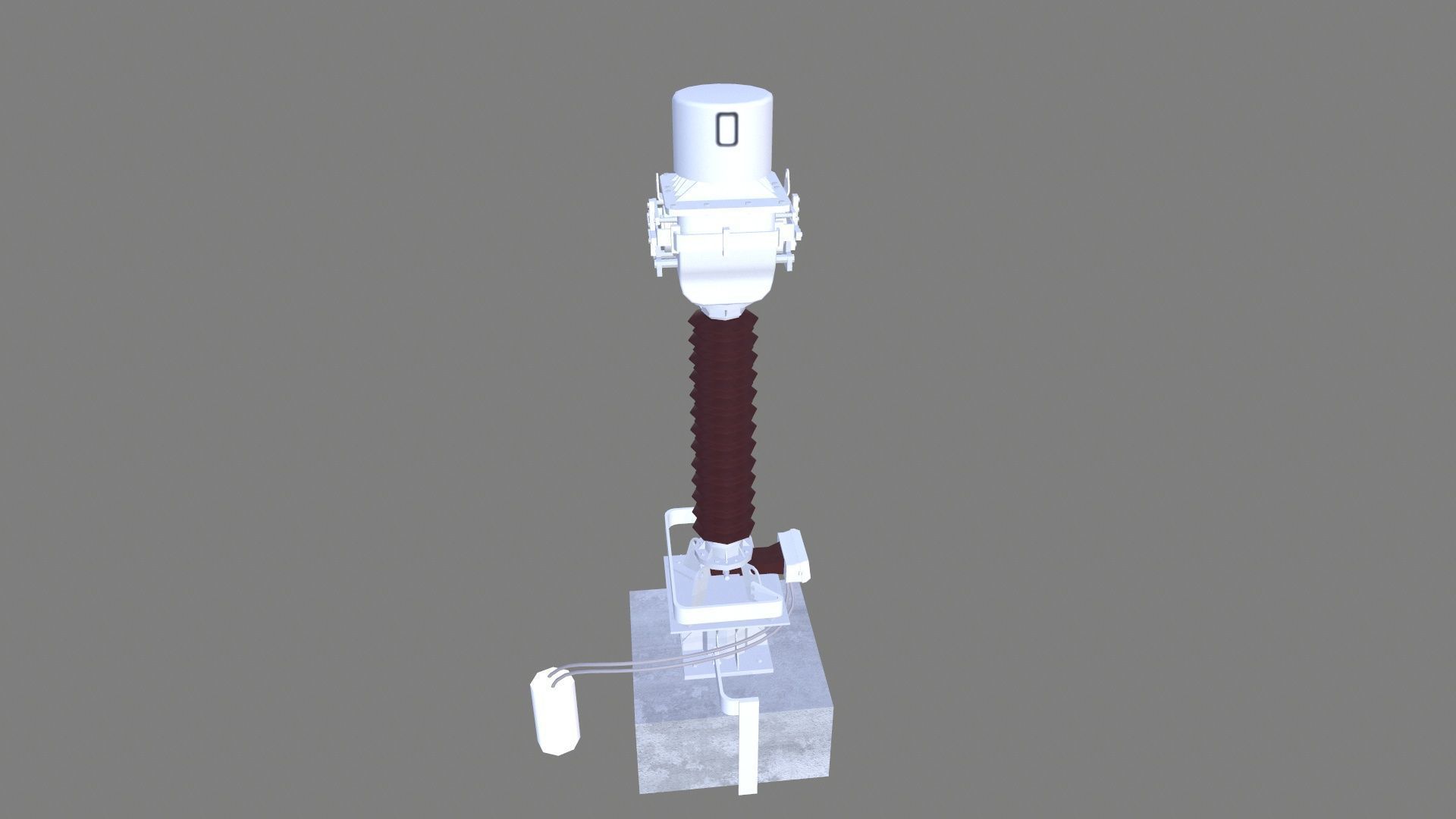 PROTECTION CT Transformer Low-poly 3D model_8