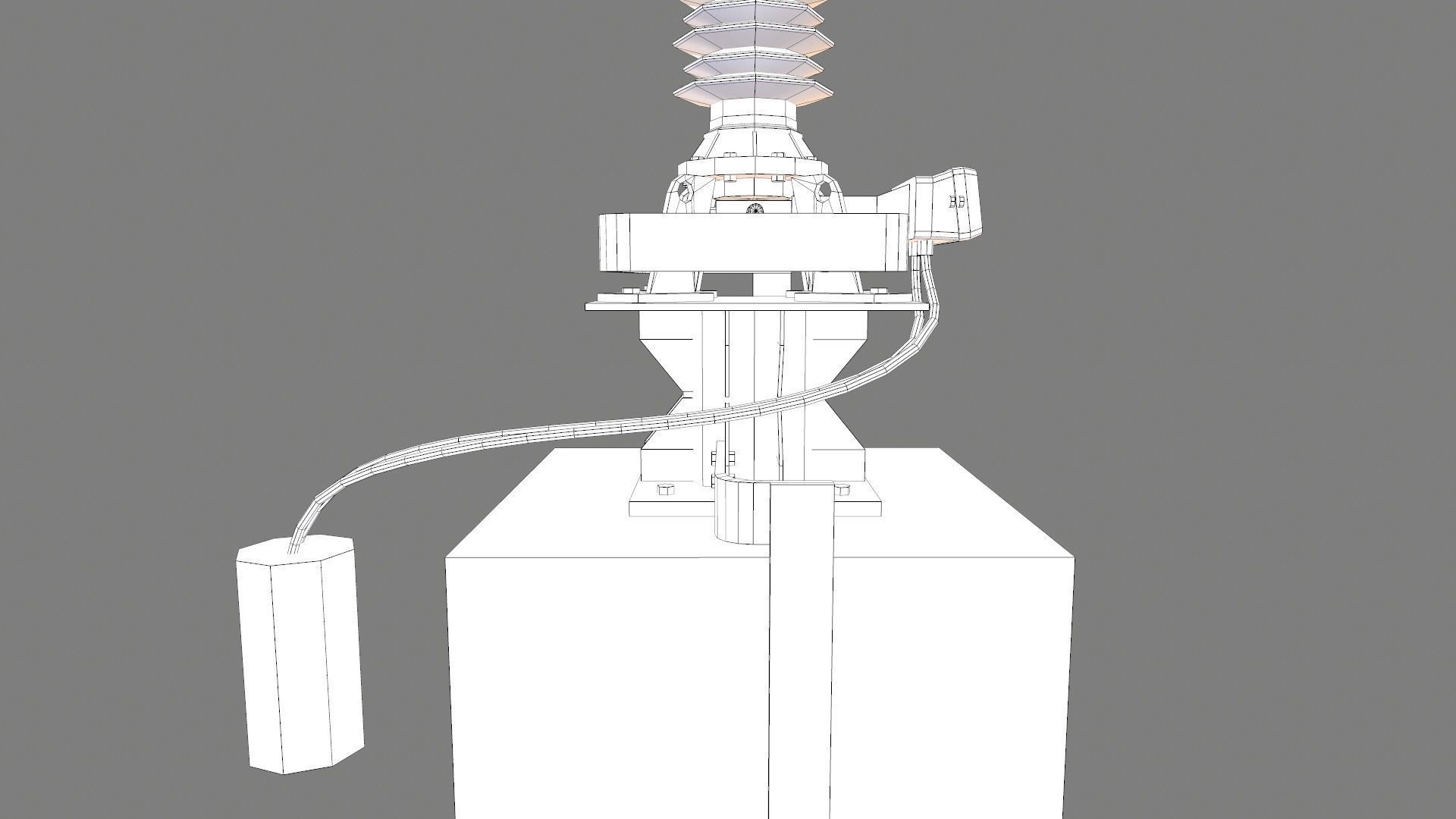 PROTECTION CT Transformer Low-poly 3D model_12
