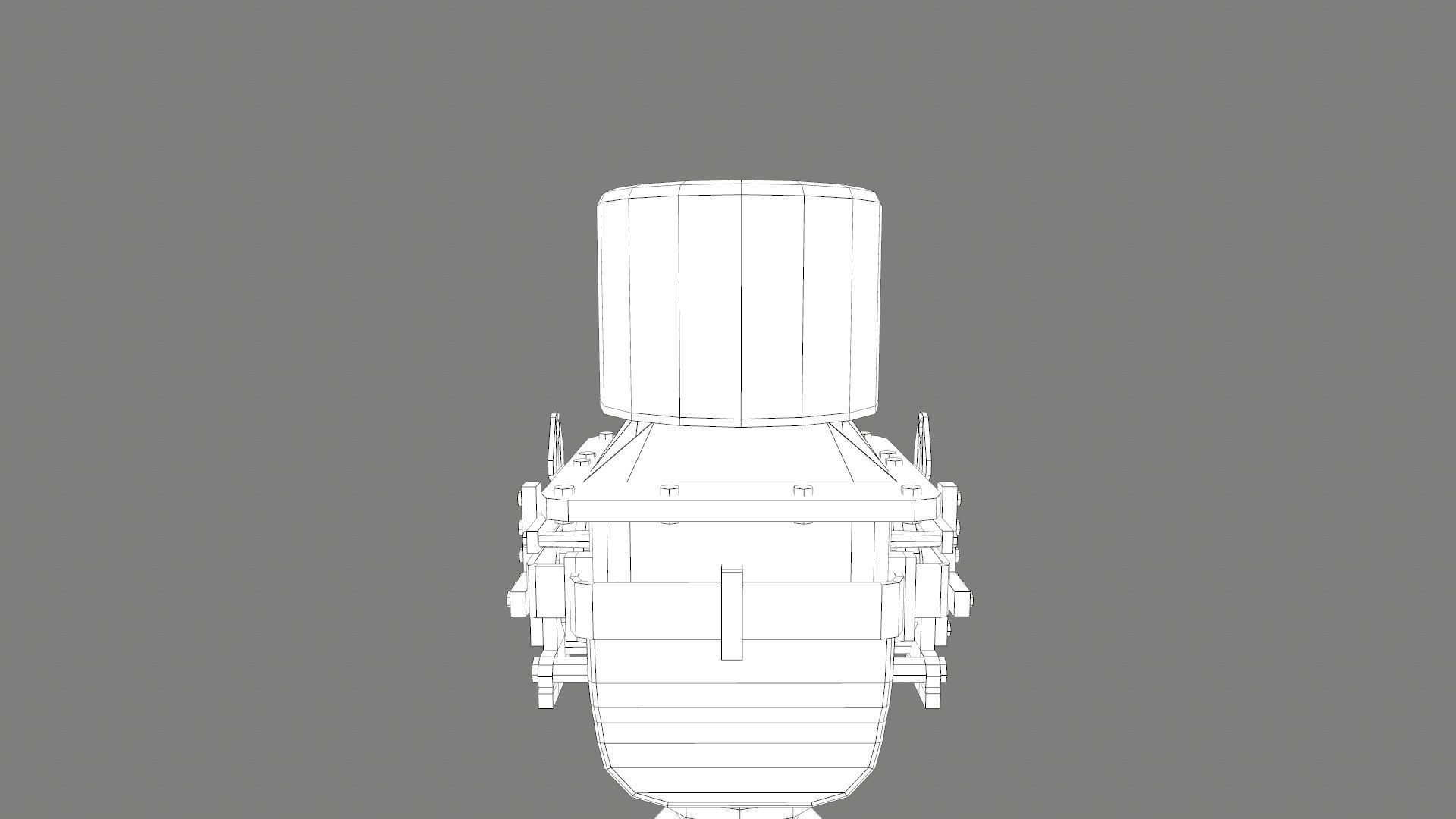 PROTECTION CT Transformer Low-poly 3D model_14