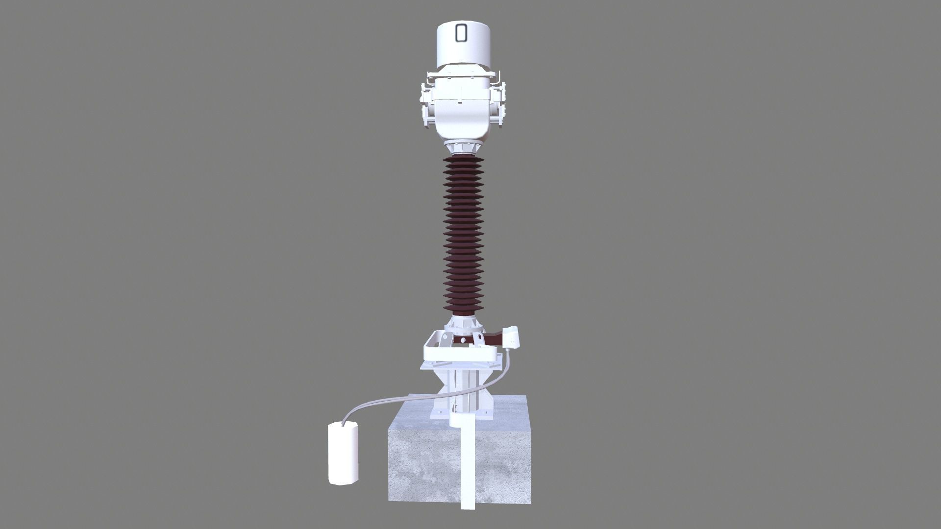 PROTECTION CT Transformer Low-poly 3D model_2
