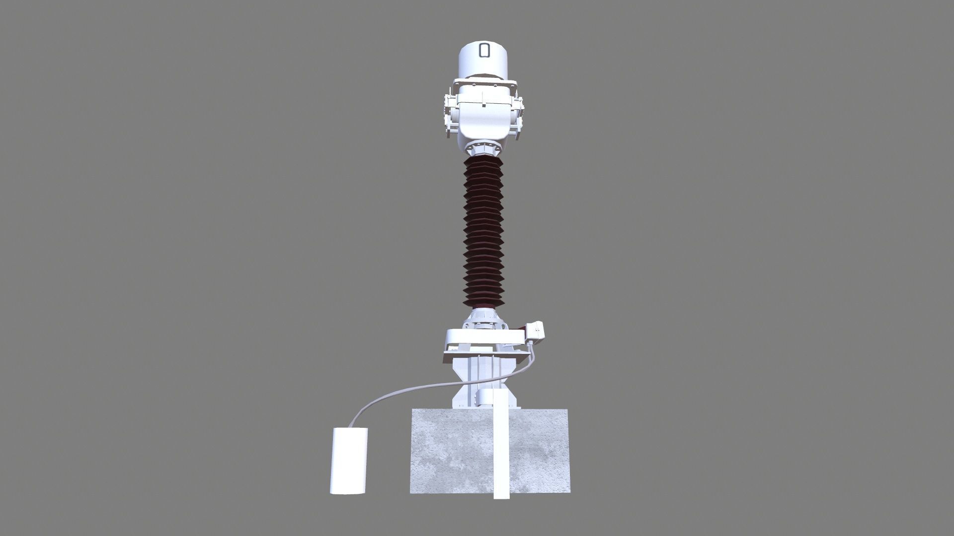 PROTECTION CT Transformer Low-poly 3D model_9