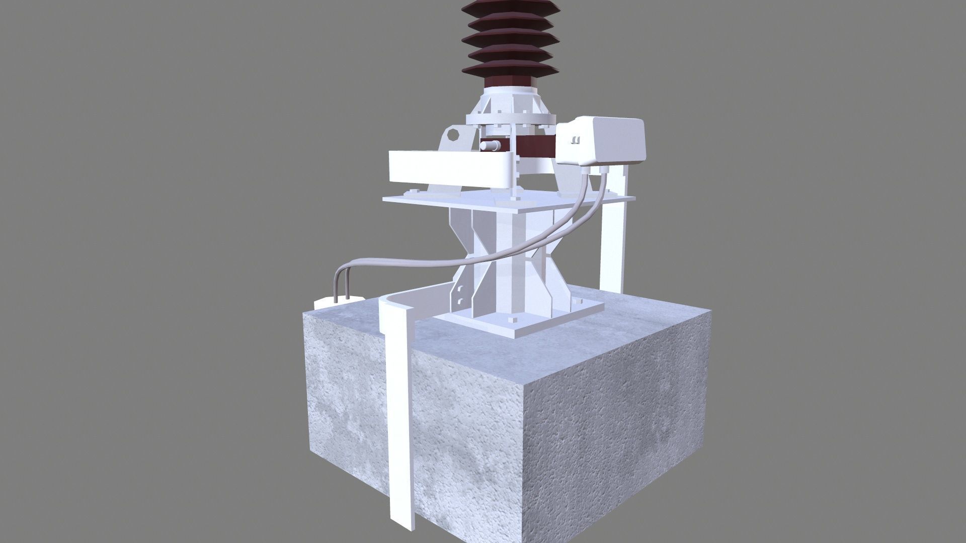 PROTECTION CT Transformer Low-poly 3D model_4