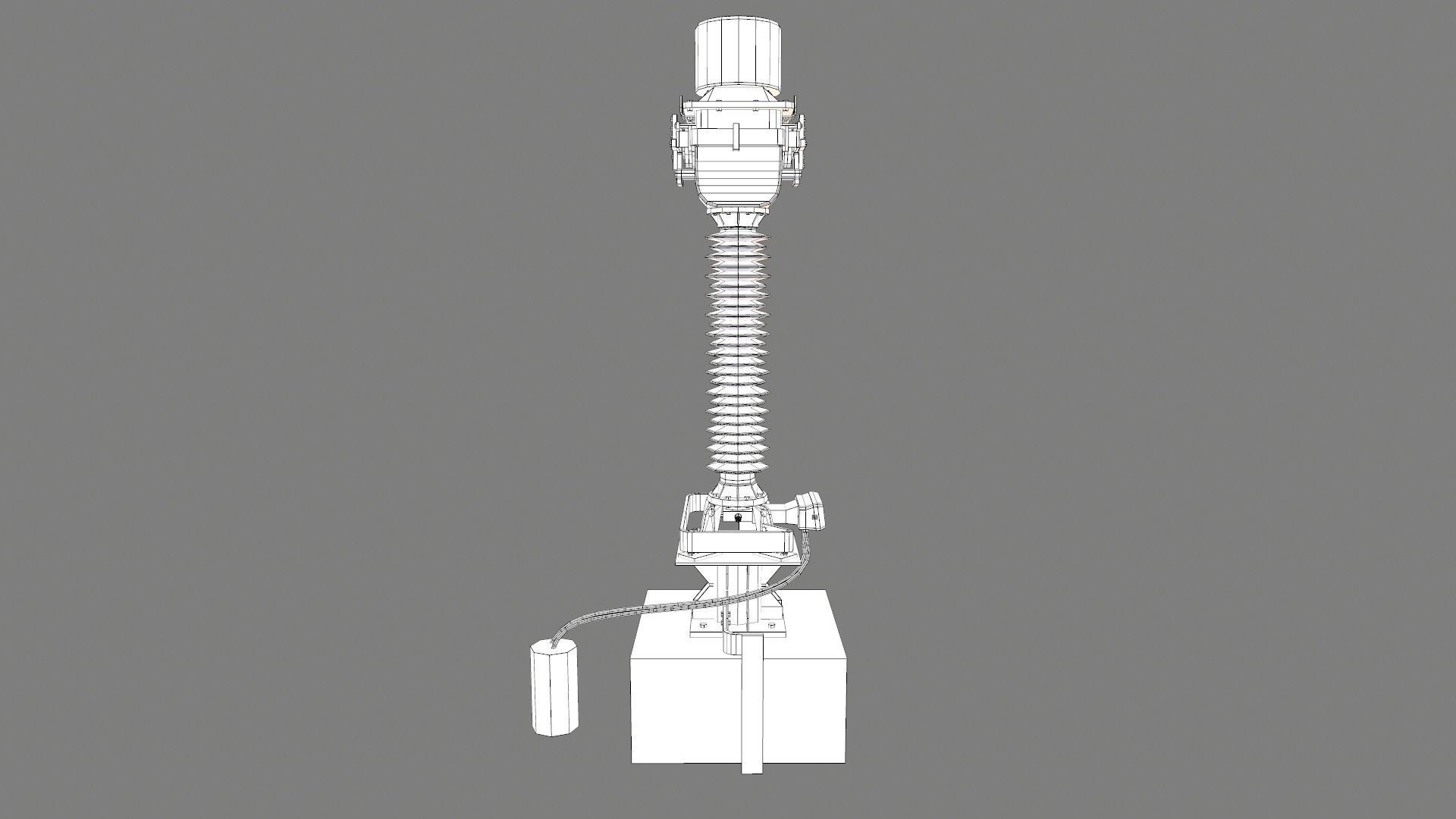 PROTECTION CT Transformer Low-poly 3D model_11