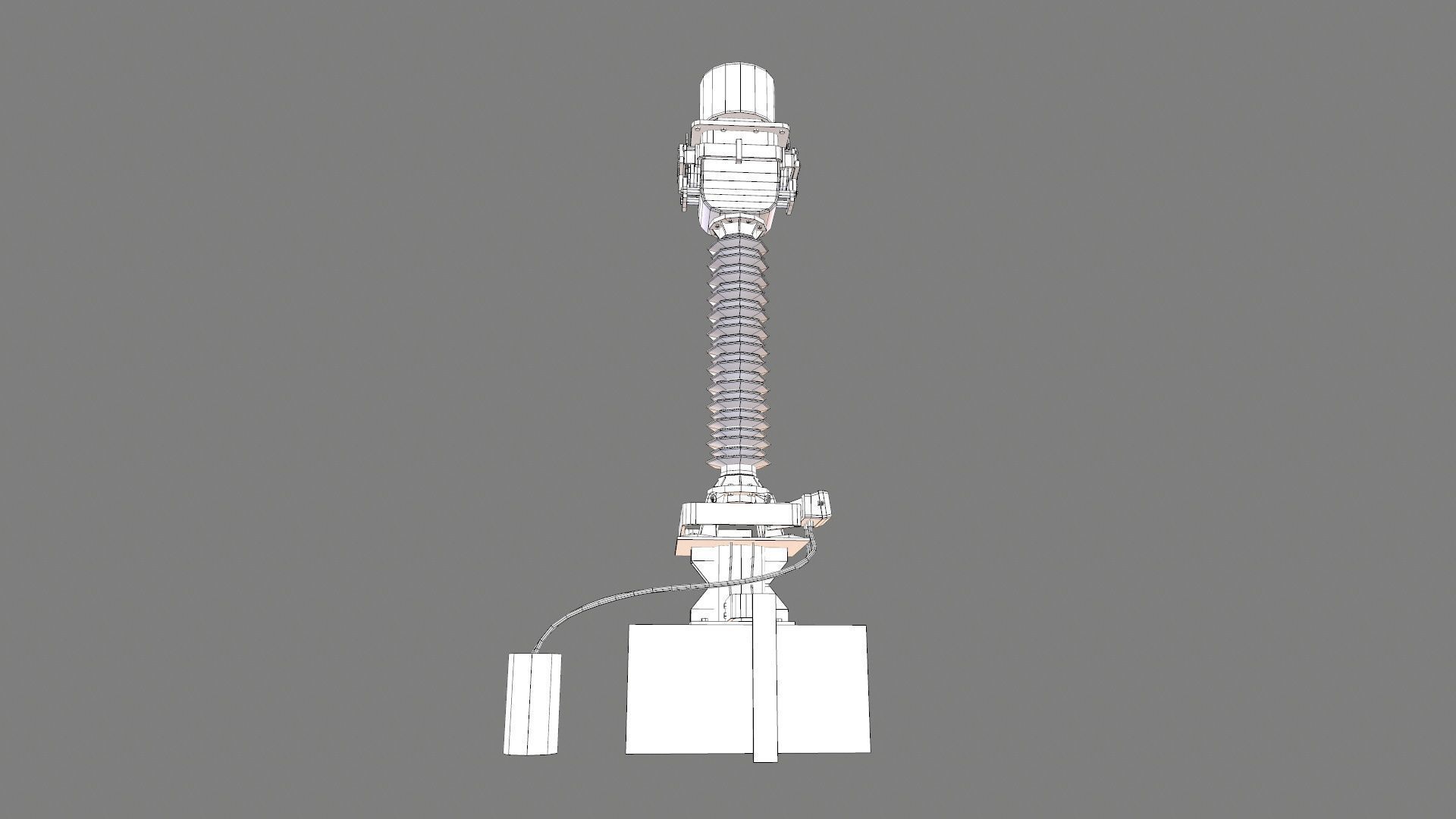 PROTECTION CT Transformer Low-poly 3D model_10