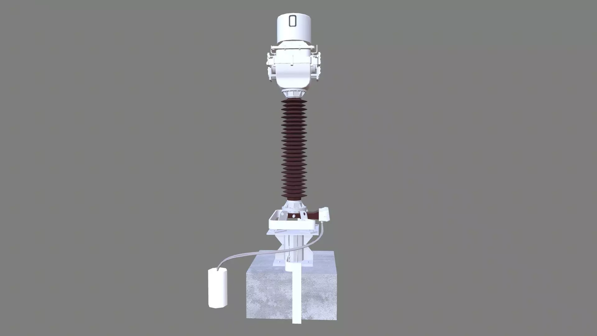 PROTECTION CT Transformer Low-poly 3D model_0