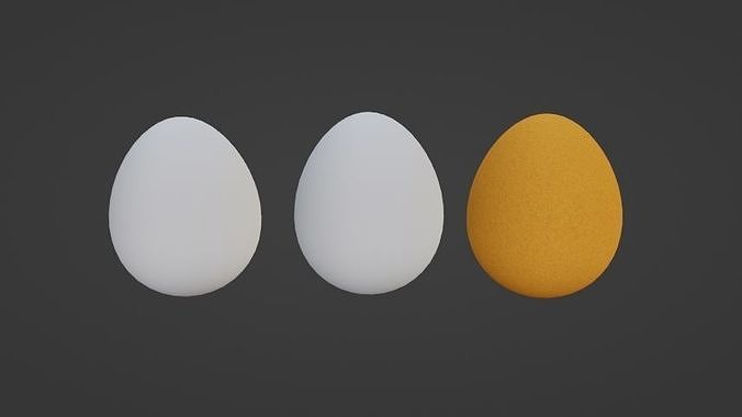 Egg Low-poly 3D model Low-poly 3D model