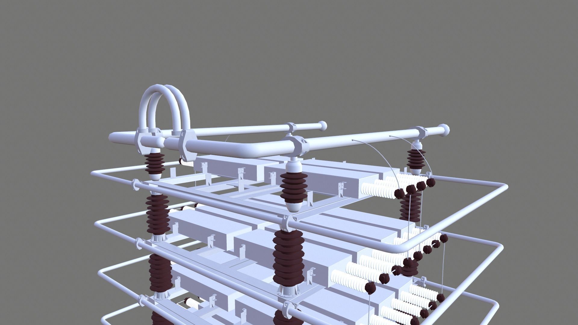 SHUT CAPACITOR Low-poly 3D model_10