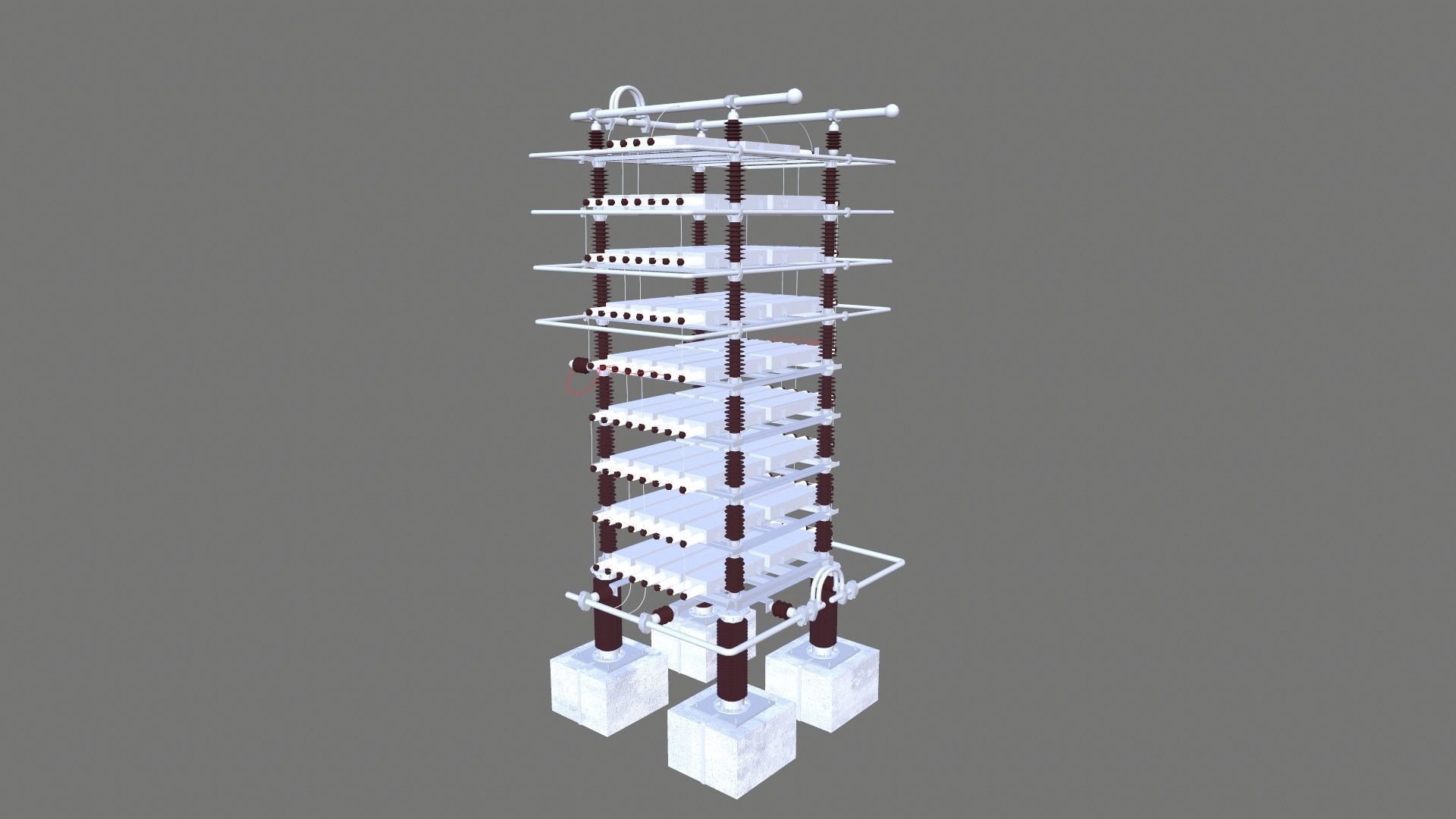 SHUT CAPACITOR Low-poly 3D model_3