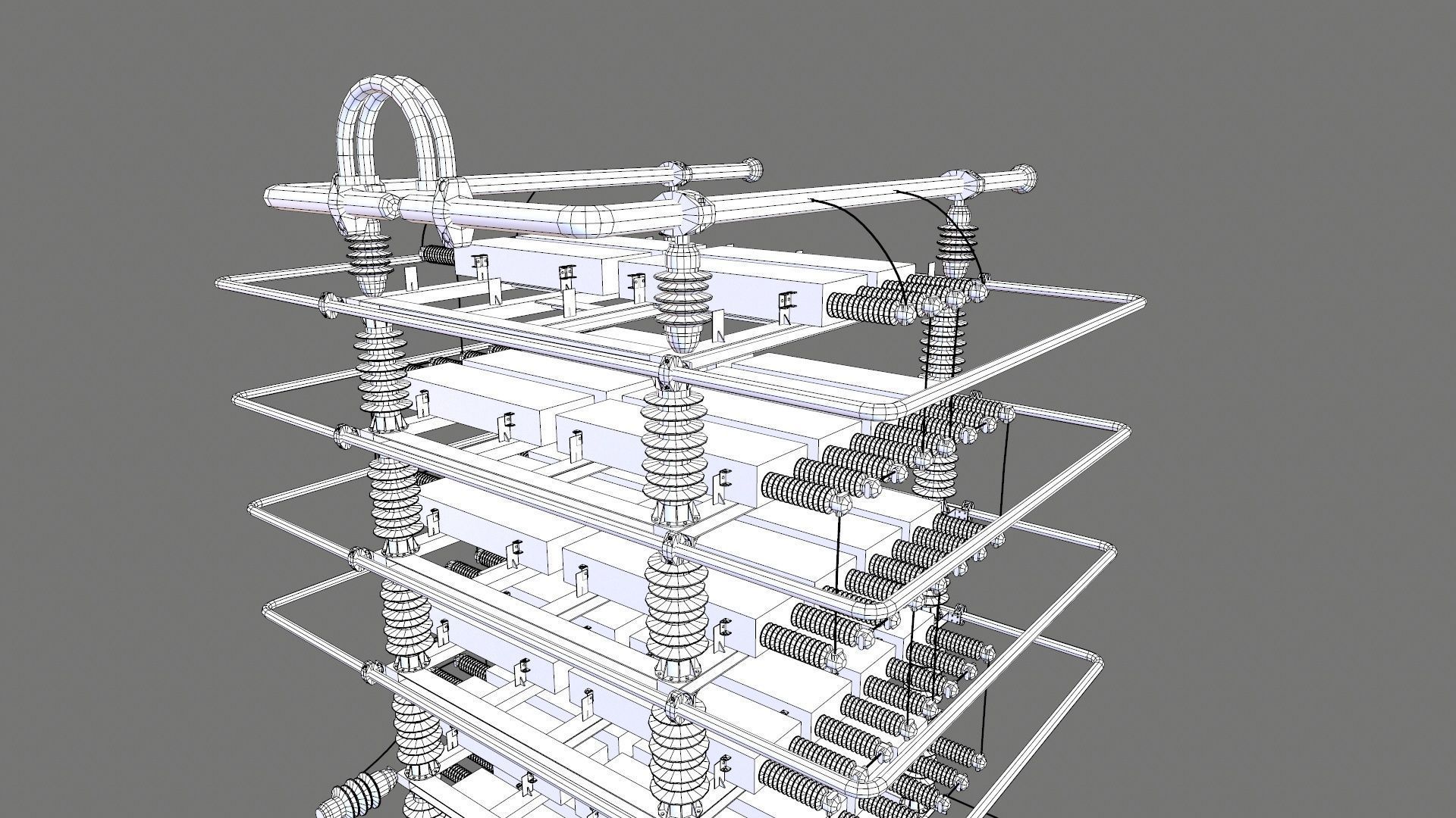 SHUT CAPACITOR Low-poly 3D model_17