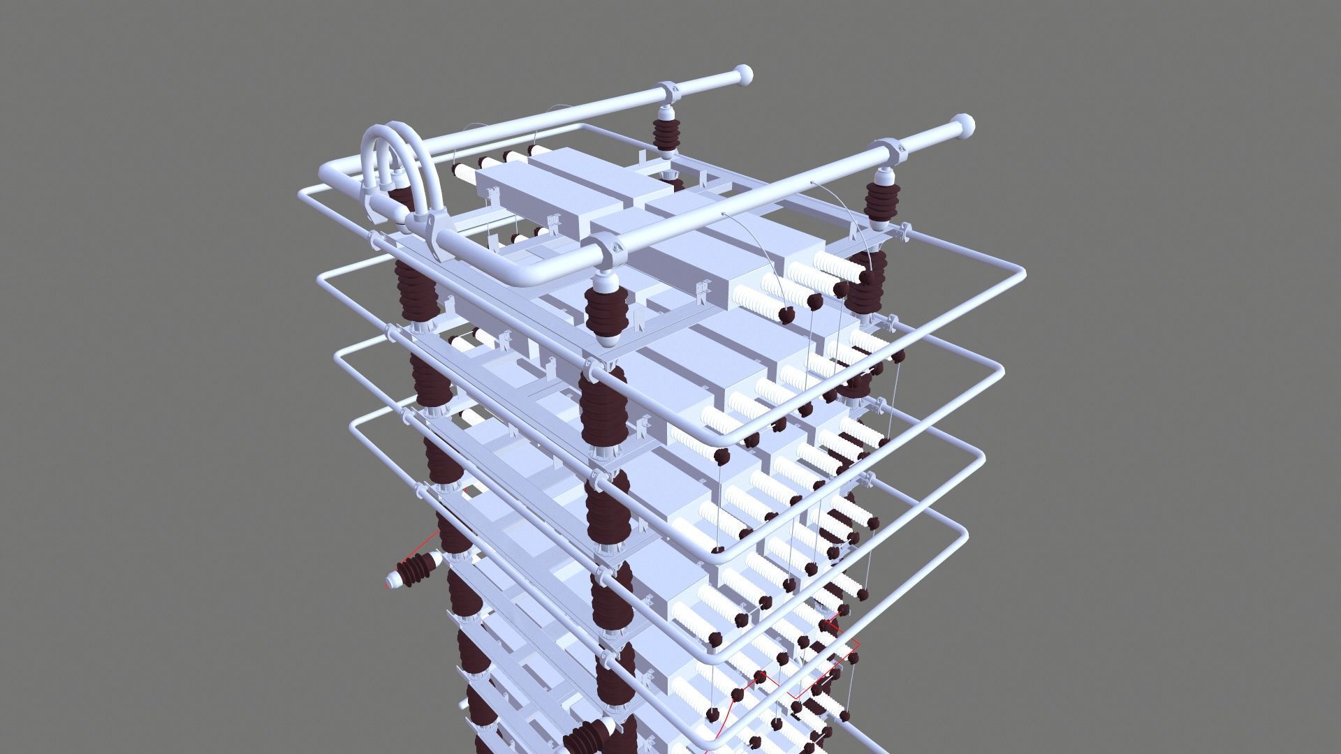 SHUT CAPACITOR Low-poly 3D model_8