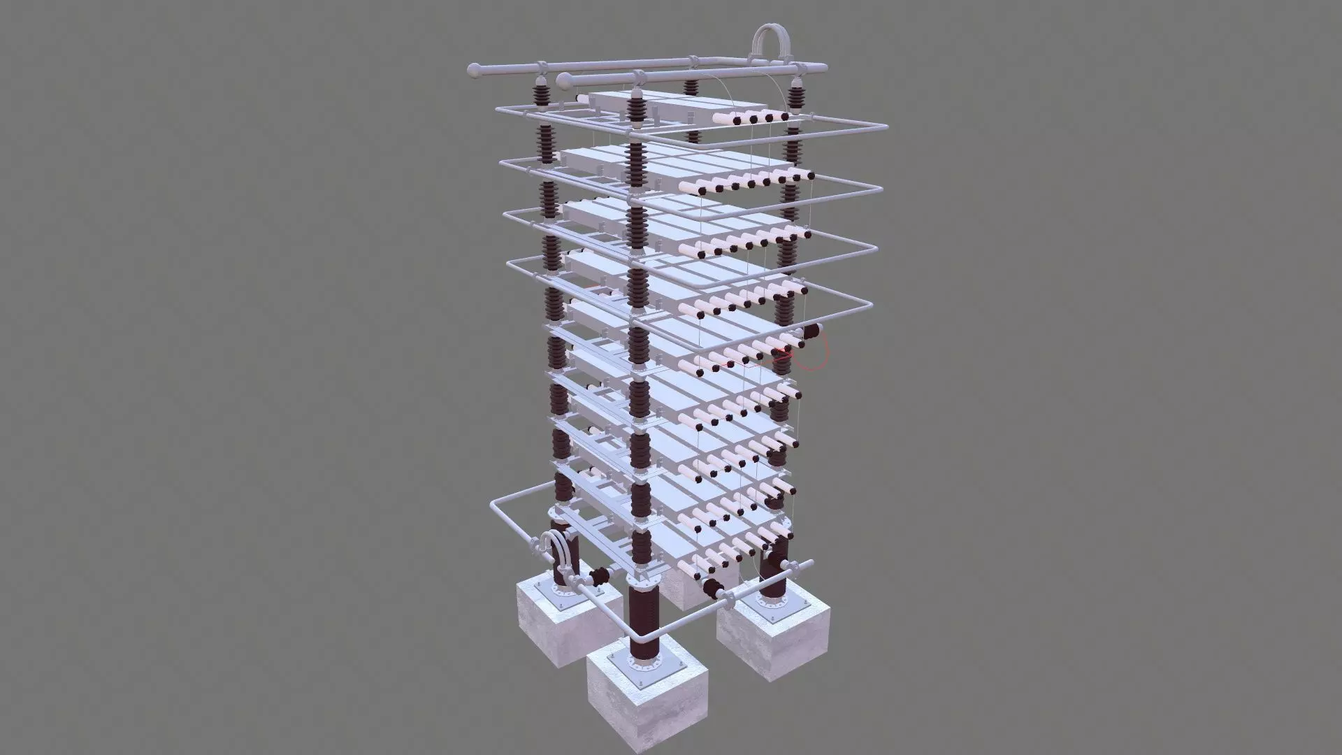 SHUT CAPACITOR Low-poly 3D model_0