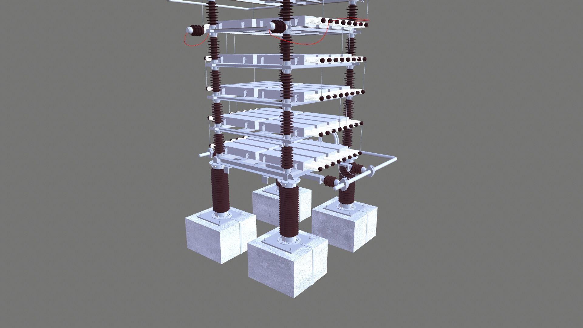 SHUT CAPACITOR Low-poly 3D model_13