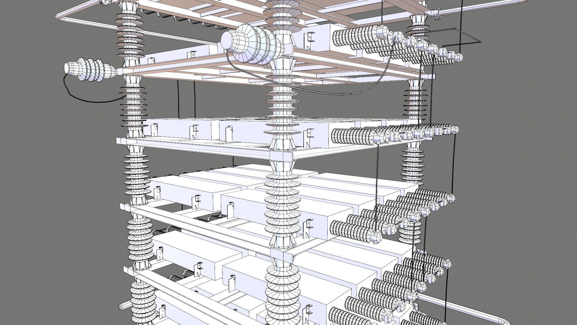 SHUT CAPACITOR Low-poly 3D model_19