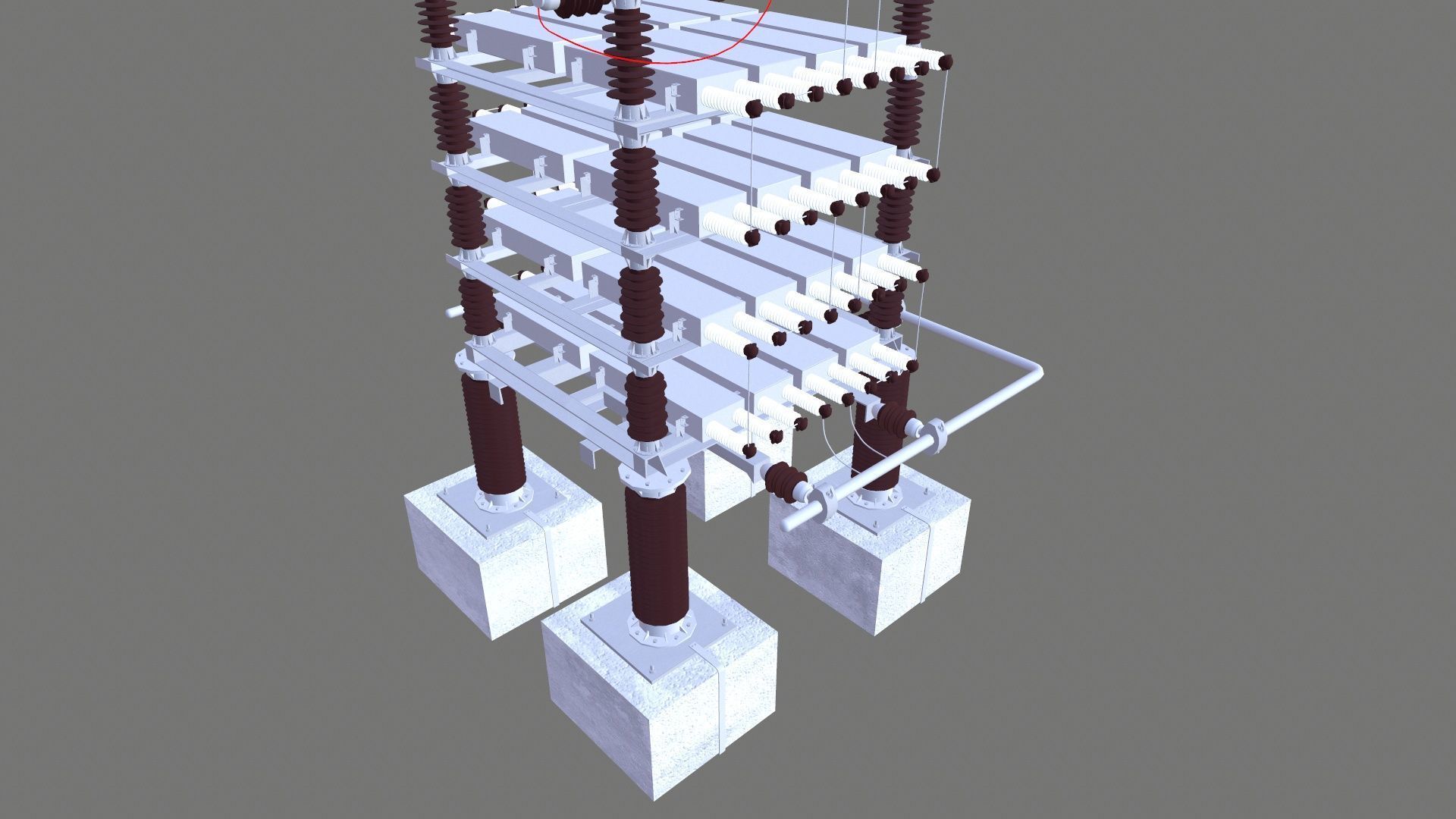 SHUT CAPACITOR Low-poly 3D model_6