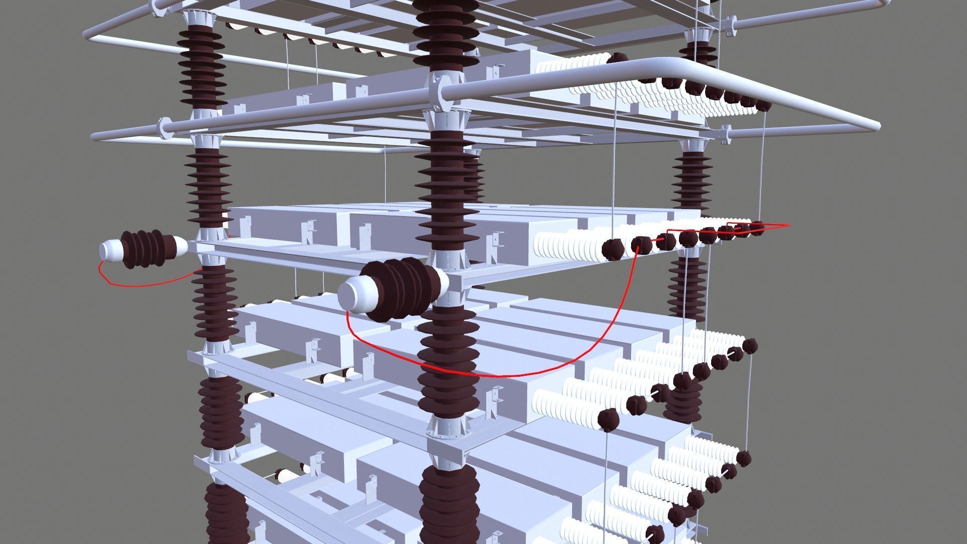 SHUT CAPACITOR Low-poly 3D model_11