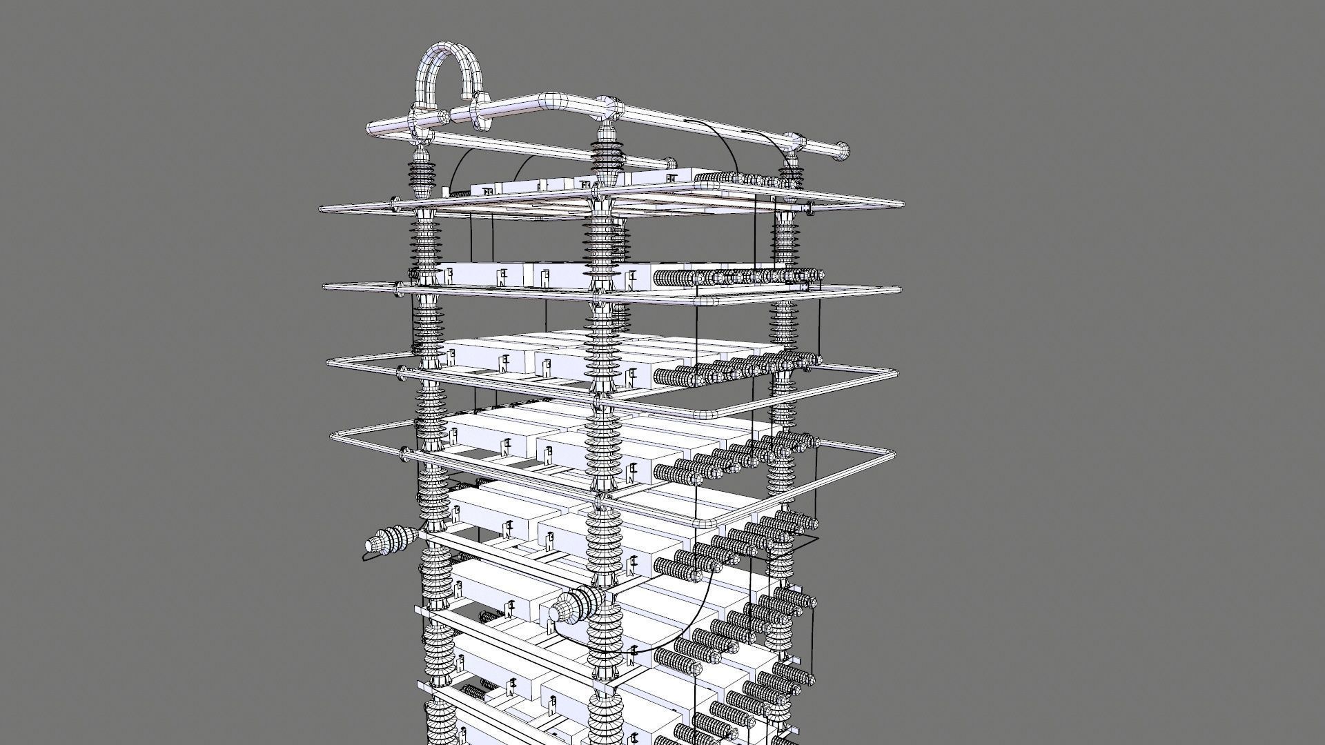 SHUT CAPACITOR Low-poly 3D model_18