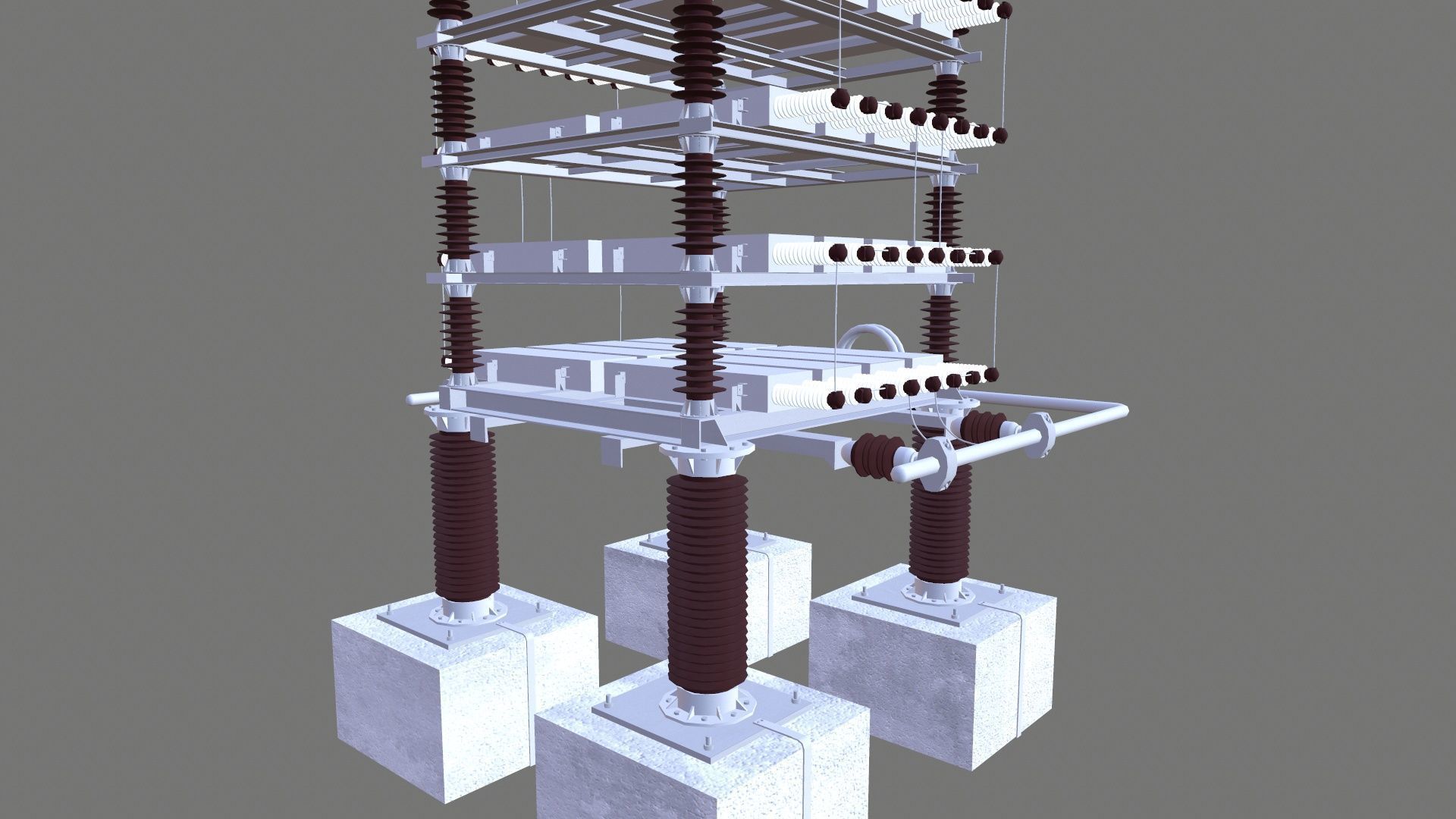 SHUT CAPACITOR Low-poly 3D model_12
