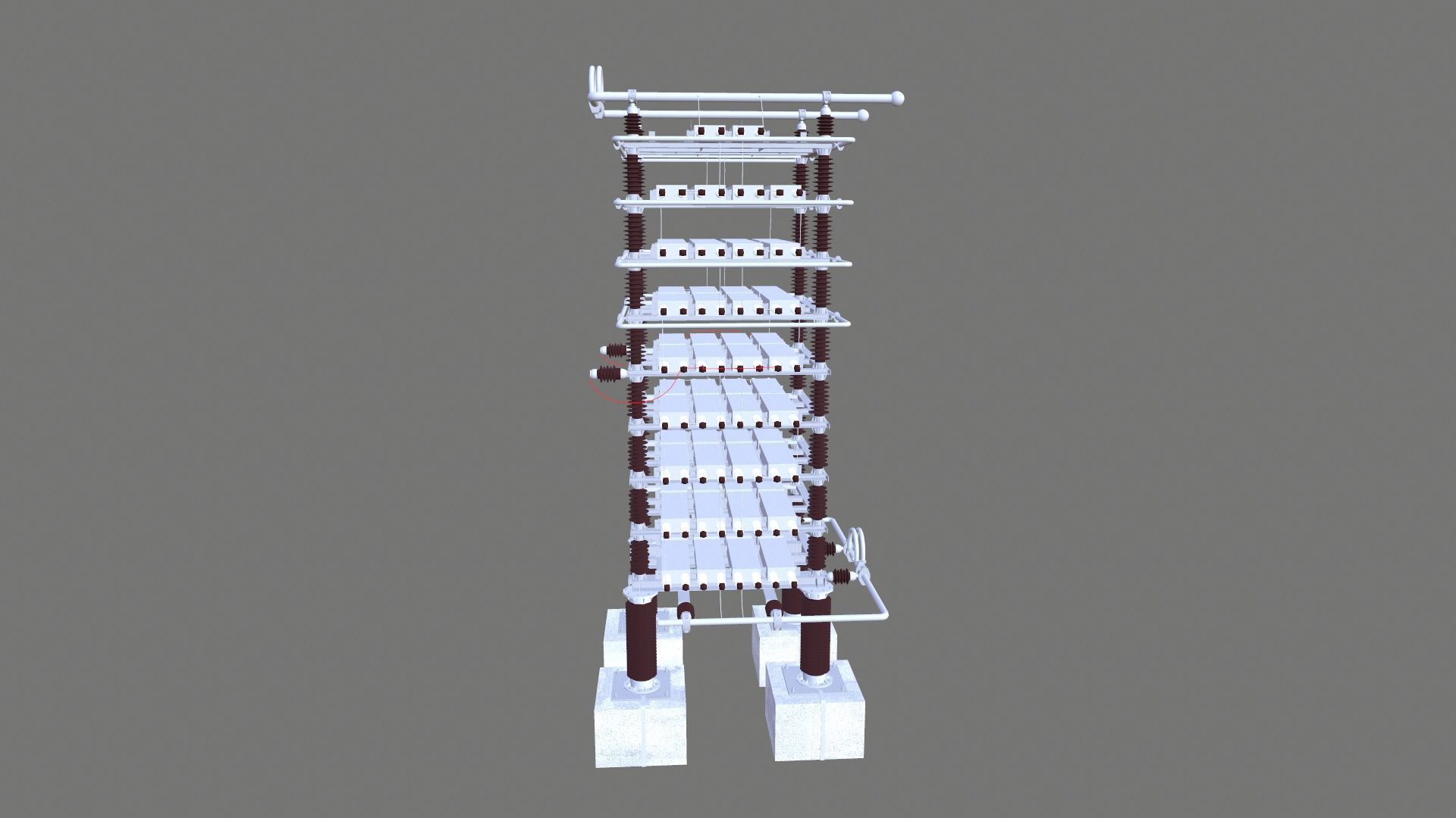 SHUT CAPACITOR Low-poly 3D model_4