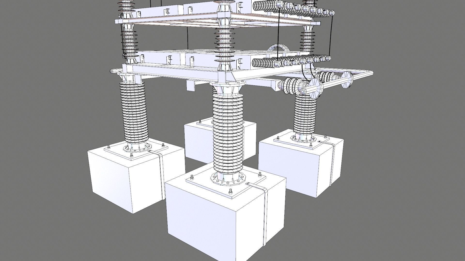 SHUT CAPACITOR Low-poly 3D model_15
