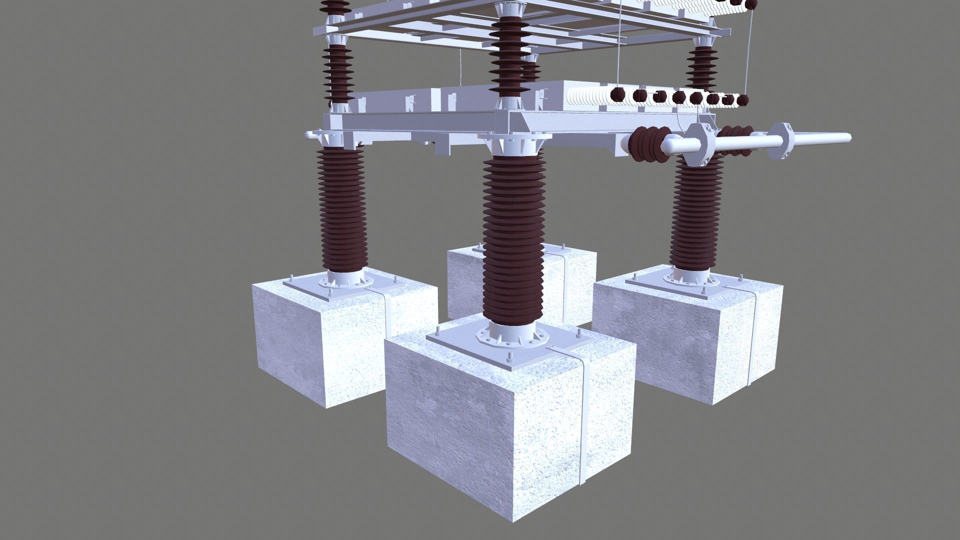 SHUT CAPACITOR Low-poly 3D model_5