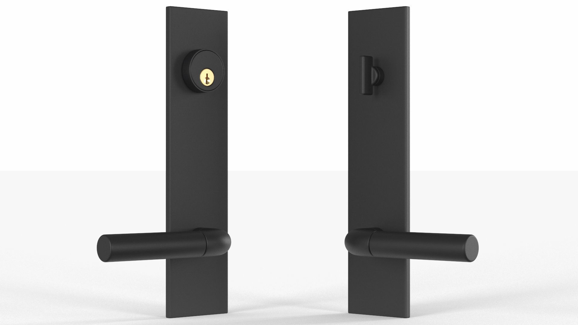 Tumalo Handle - Exterior Door Set 3D model_1