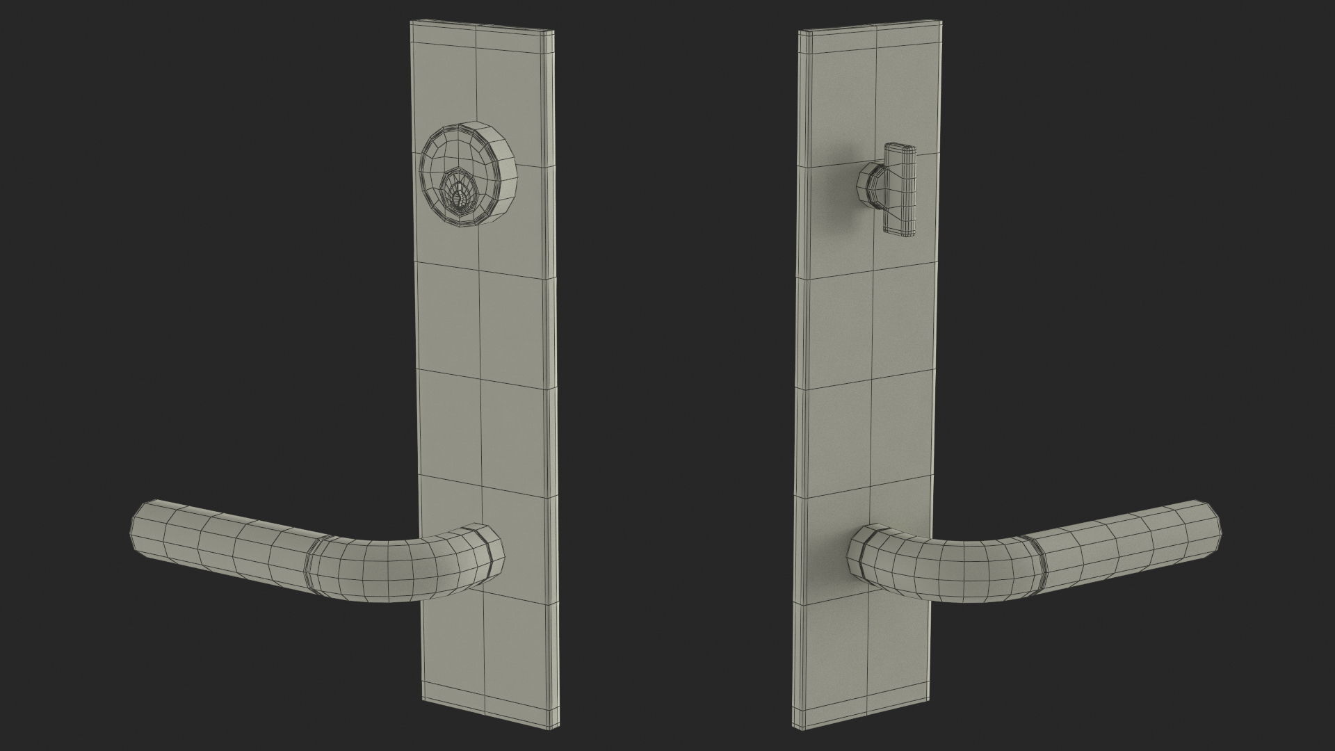 Tumalo Handle - Exterior Door Set 3D model_40