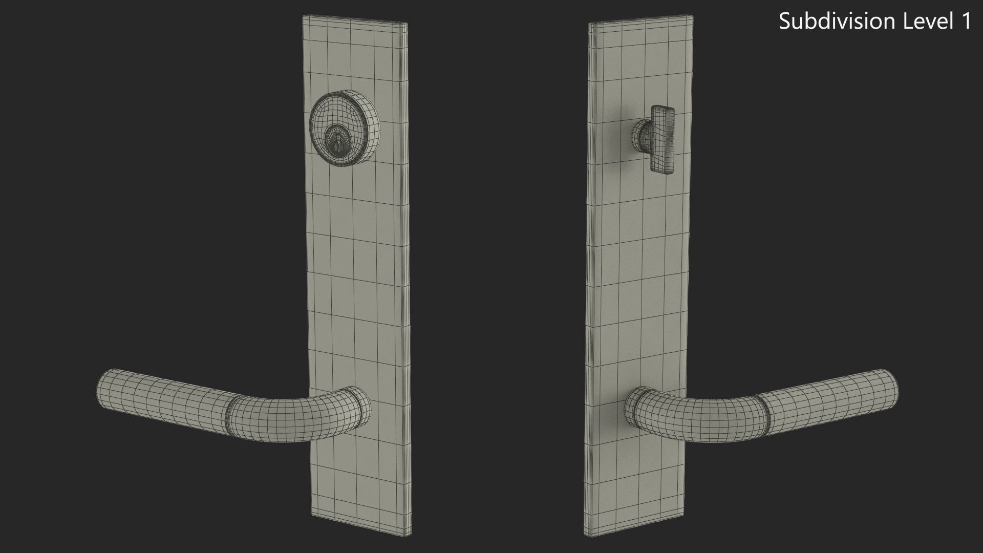Tumalo Handle - Exterior Door Set 3D model_27