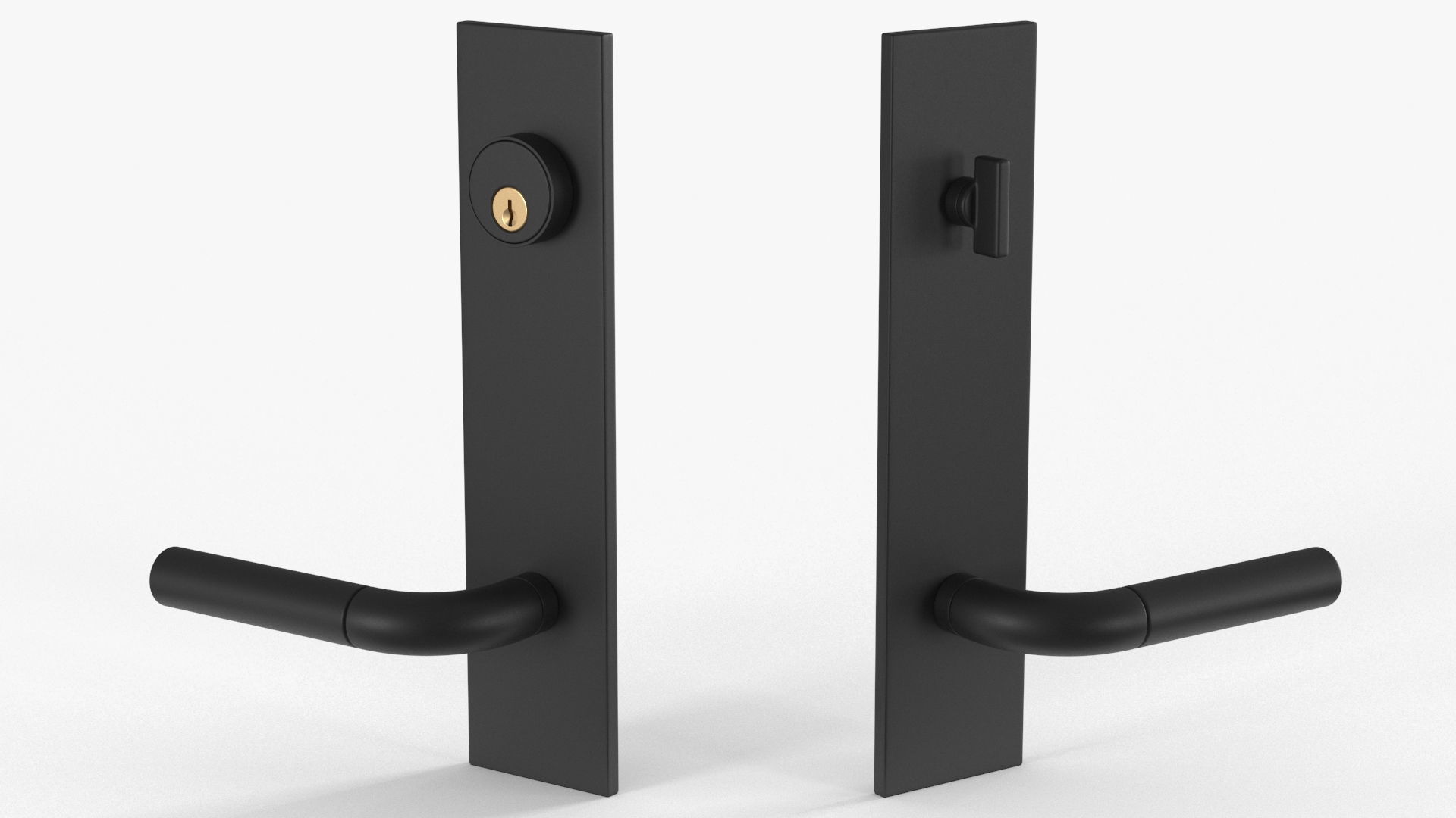 Tumalo Handle - Exterior Door Set 3D model_4