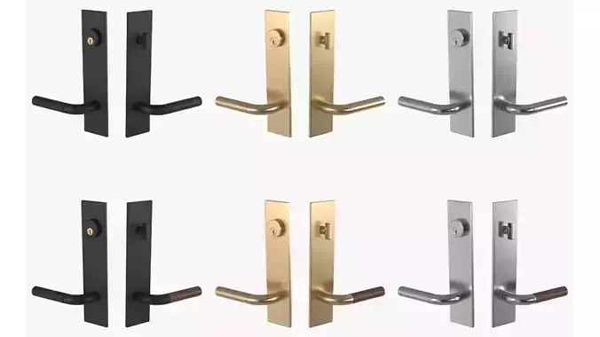 Tumalo Handle - Exterior Door Set 3D model