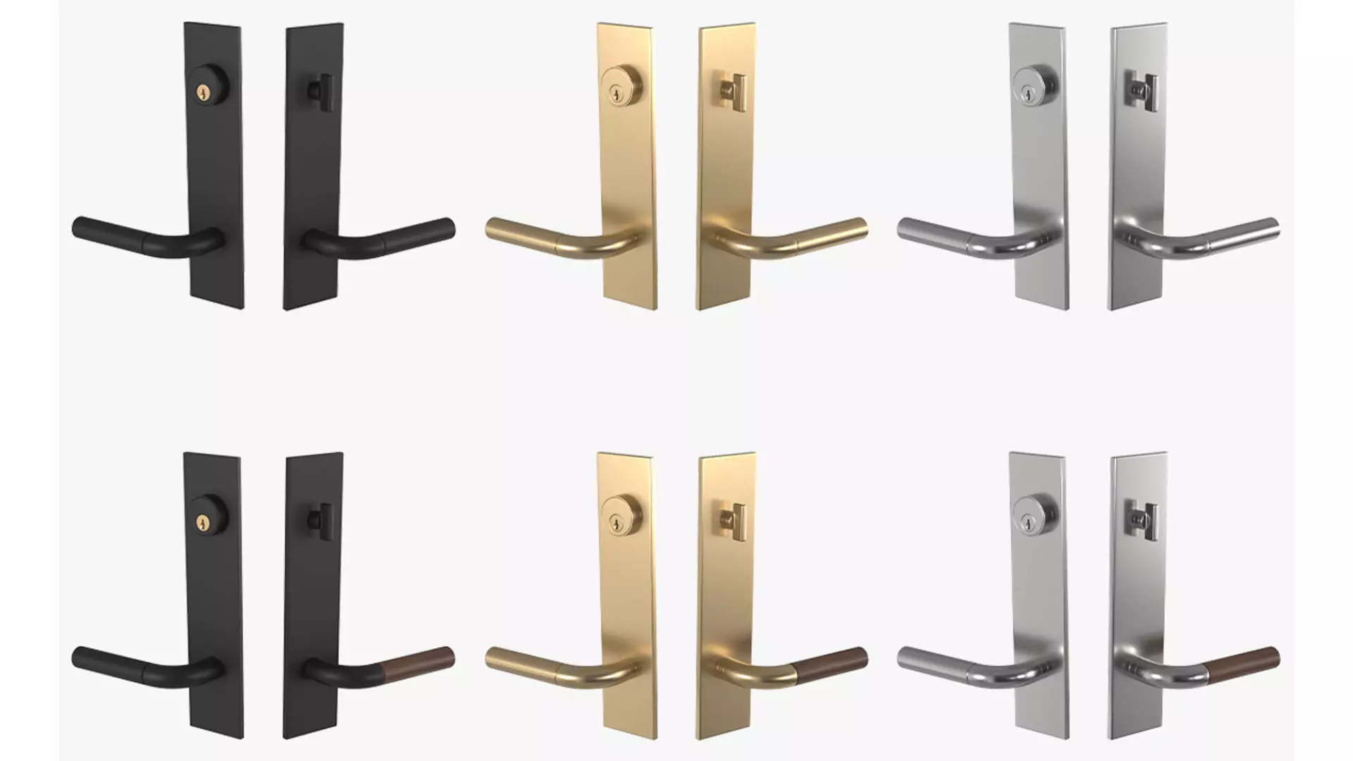 Tumalo Handle - Exterior Door Set 3D model_0