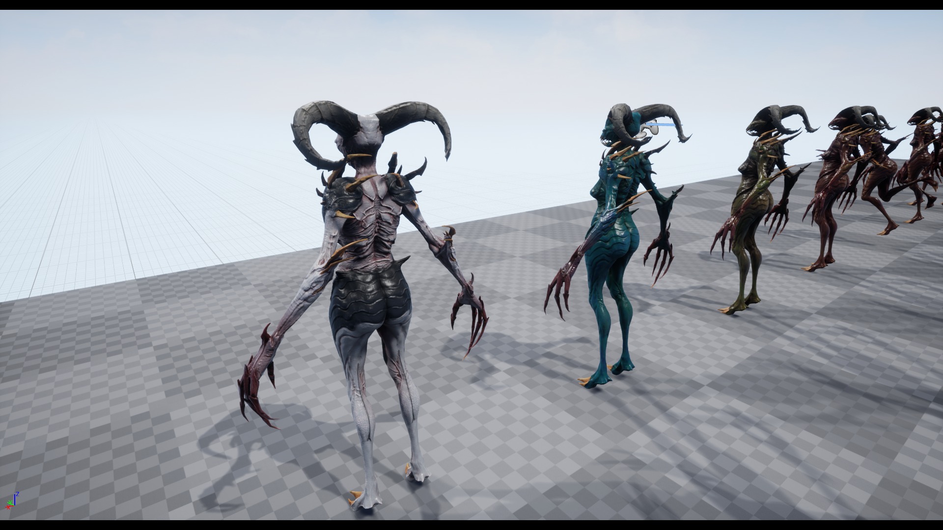 Demoness Alien - Game Ready Low-poly 3D model_6