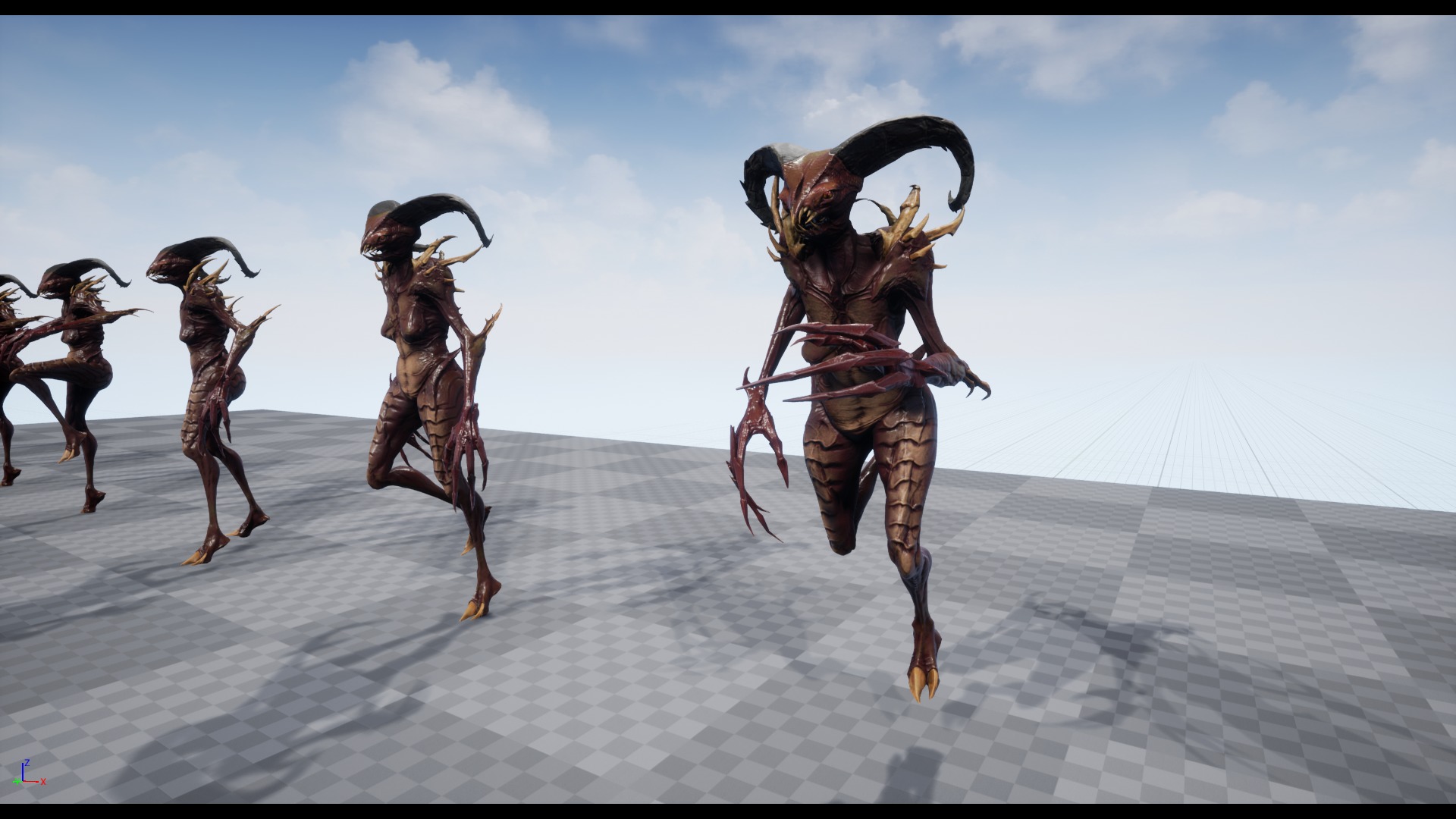 Demoness Alien - Game Ready Low-poly 3D model_9