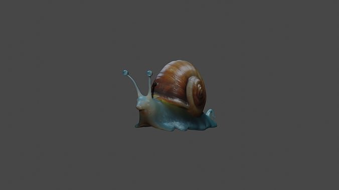 Fantasy Forest Snail Free 3D model