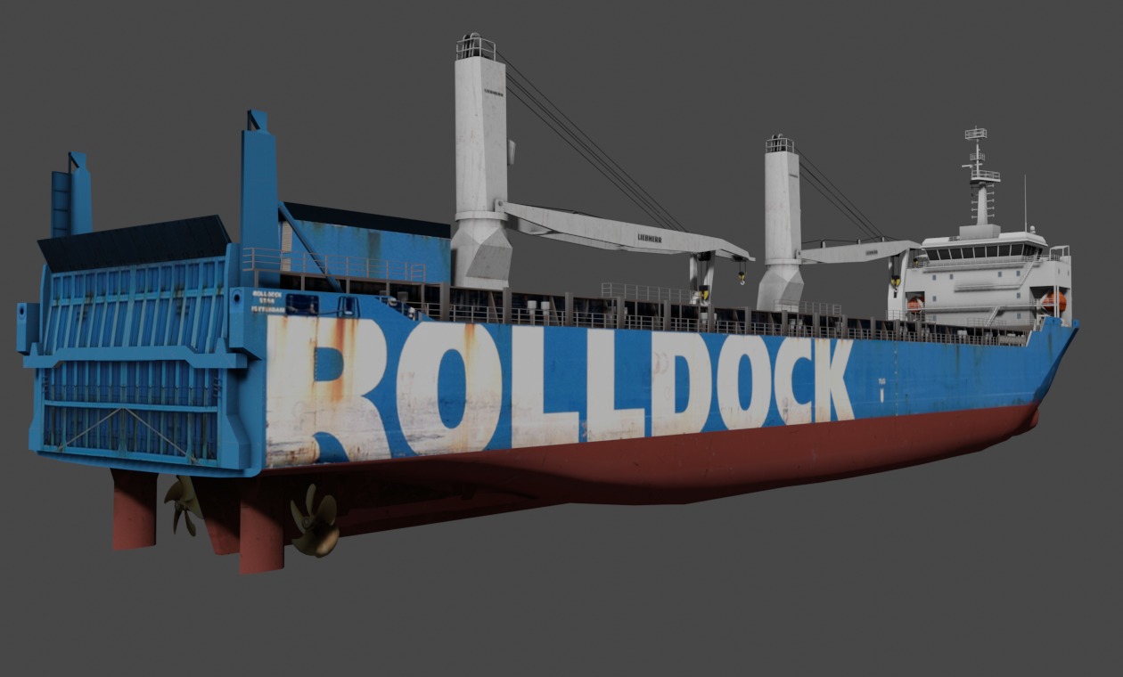 Heavy Load Carrier  Low-poly 3D model_6